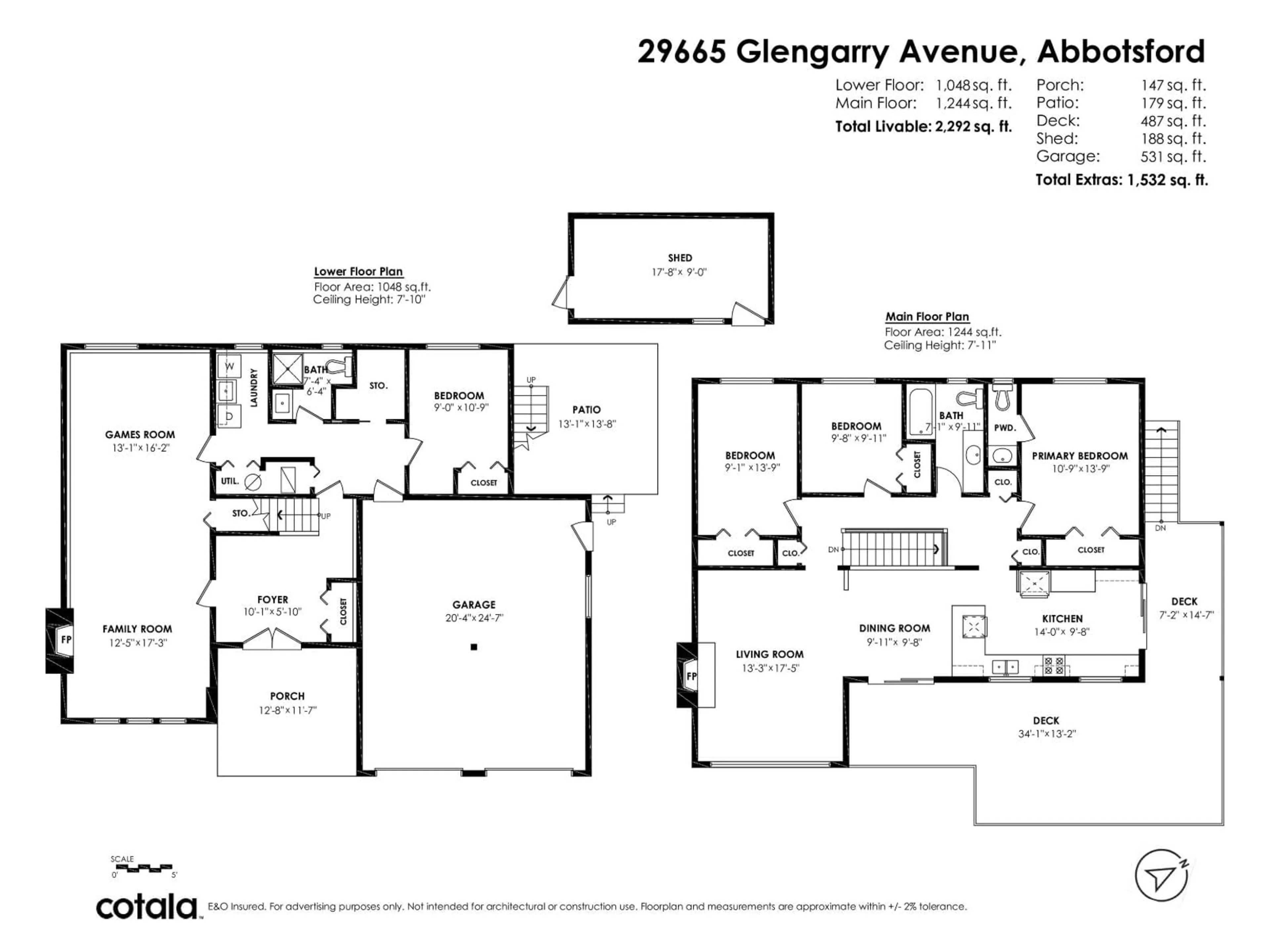 Floor plan for 29665 GLENGARRY, Abbotsford British Columbia V4X1Z7