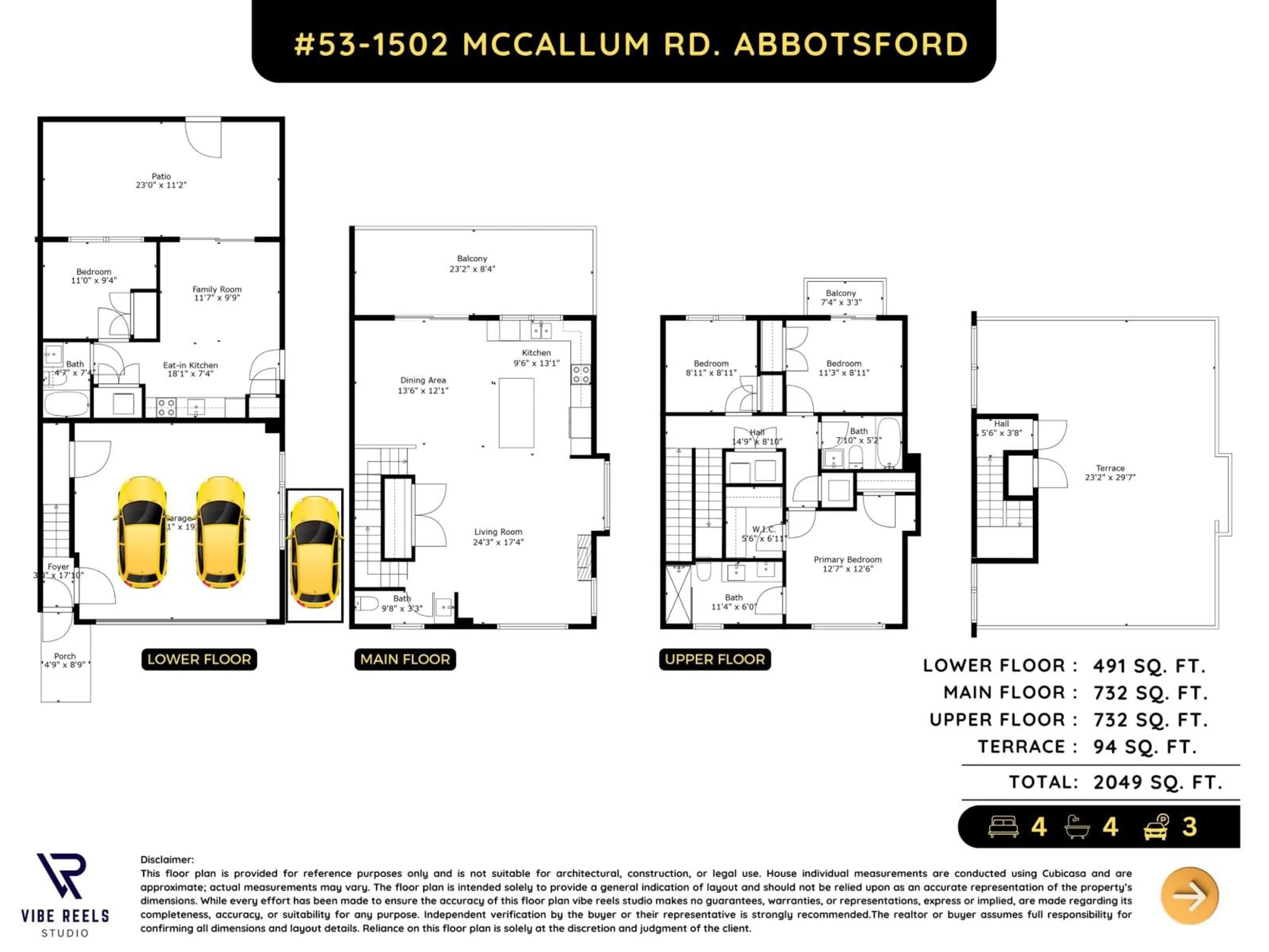 Floor plan for 53 - 1502 MCCALLUM, Abbotsford British Columbia V2S0K7