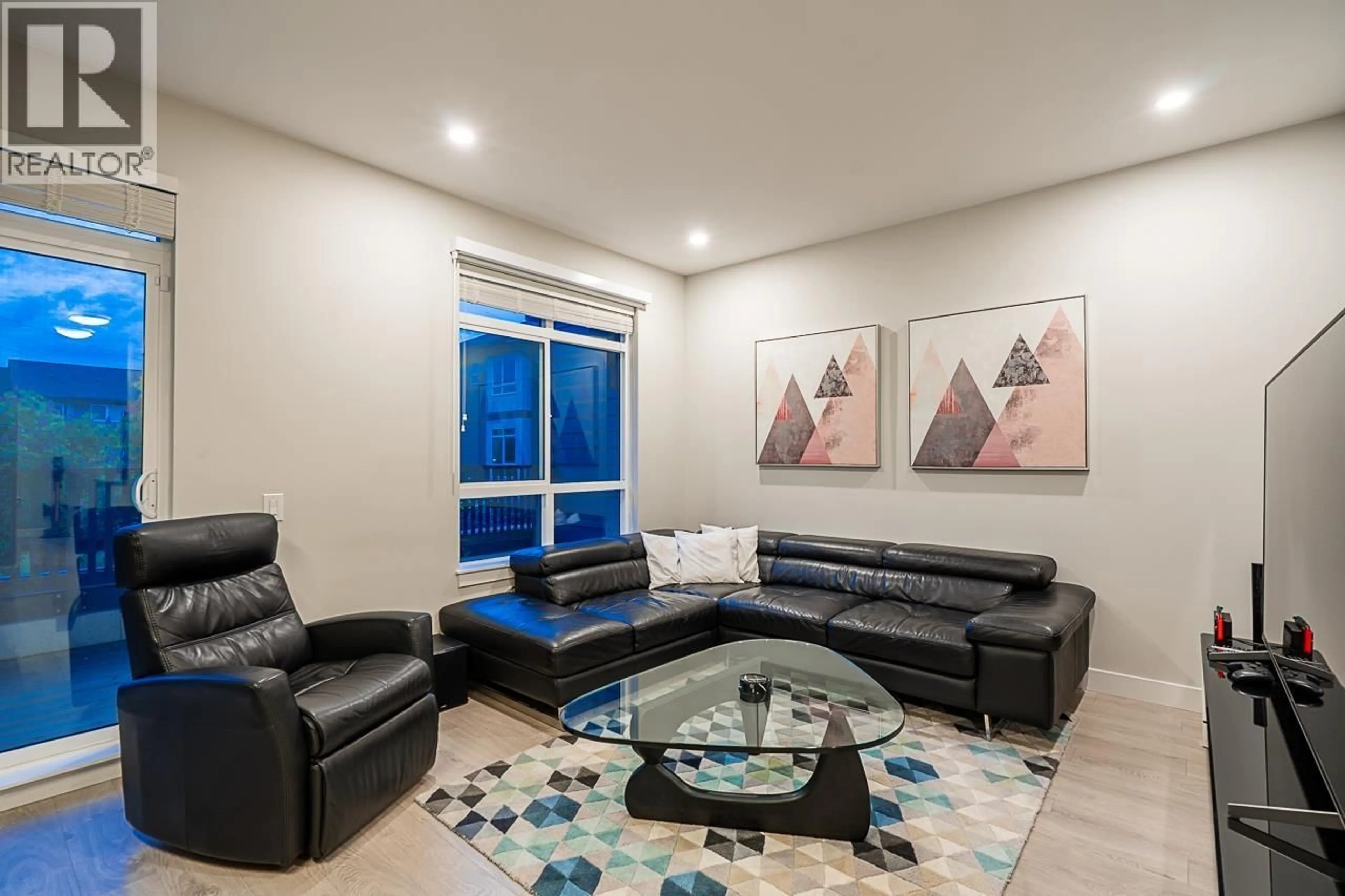 Living room with furniture, ceramic/tile floor for 49 - 4991 NO. 5 ROAD, Richmond British Columbia V6X0S9
