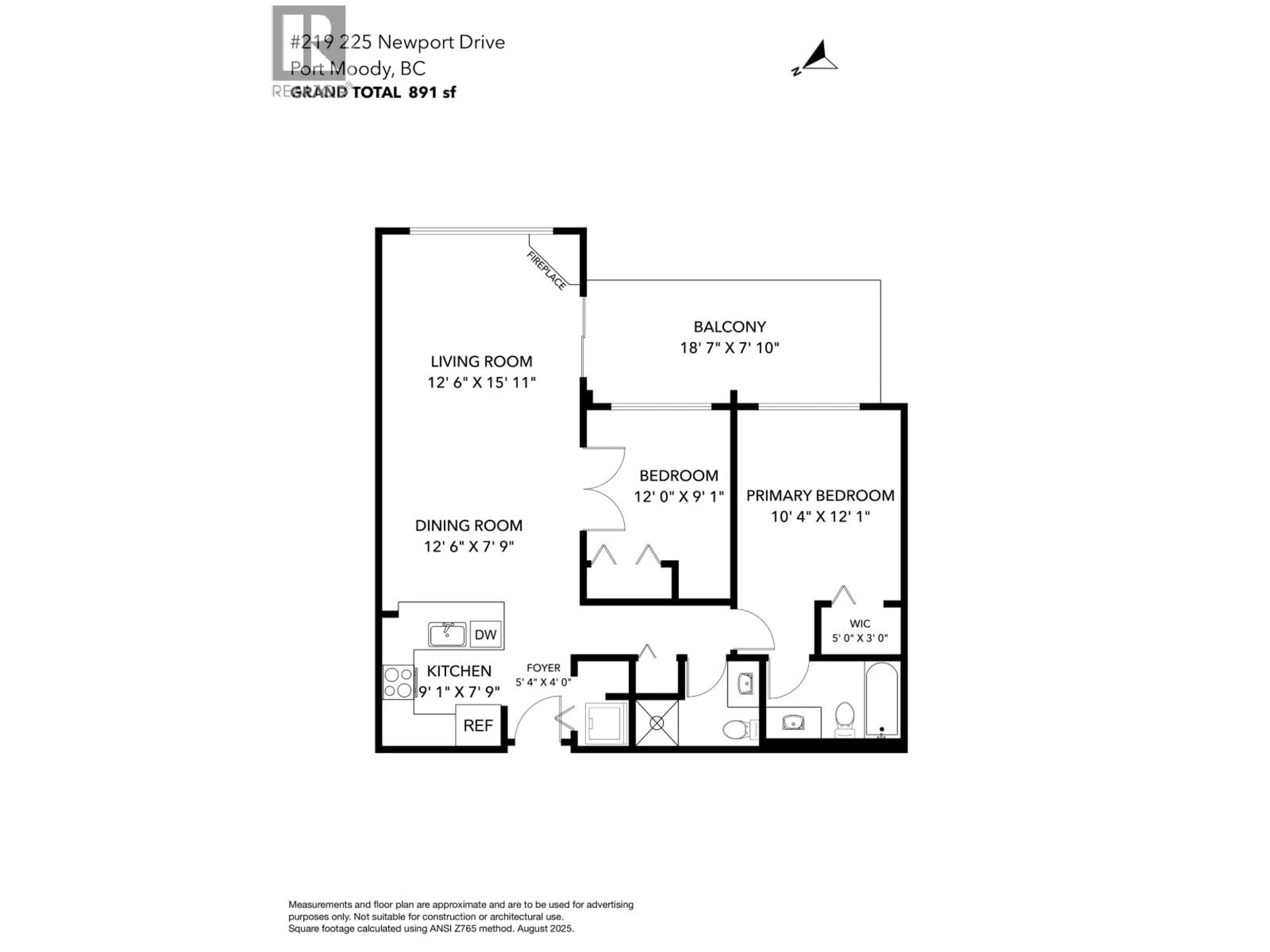 Floor plan for 219 - 225 NEWPORT DRIVE, Port Moody British Columbia V3H5C7