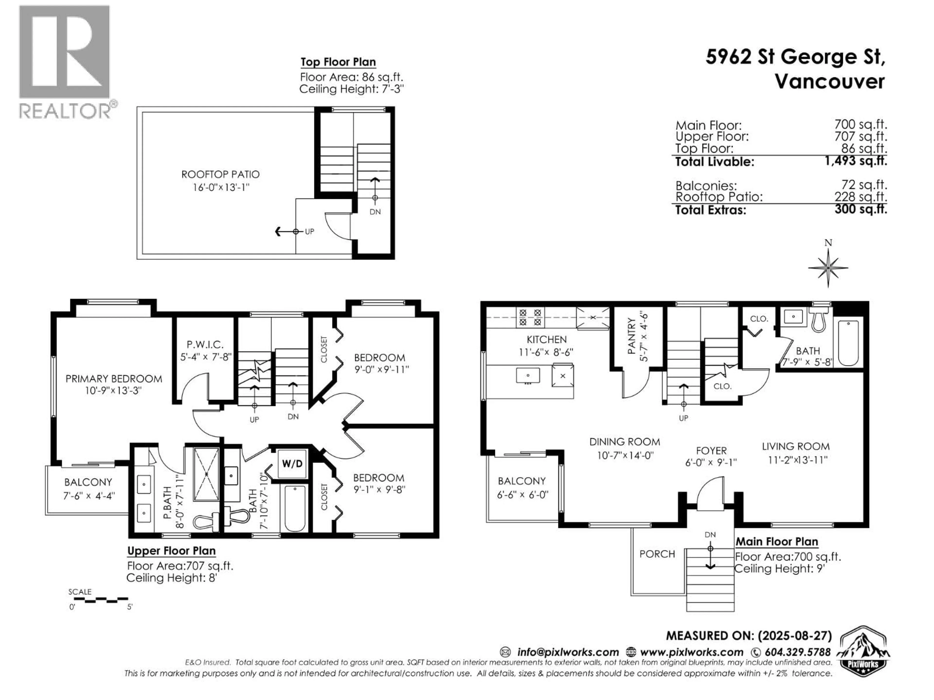 Floor plan for 5962 ST. GEORGE STREET, Vancouver British Columbia V5W0C5