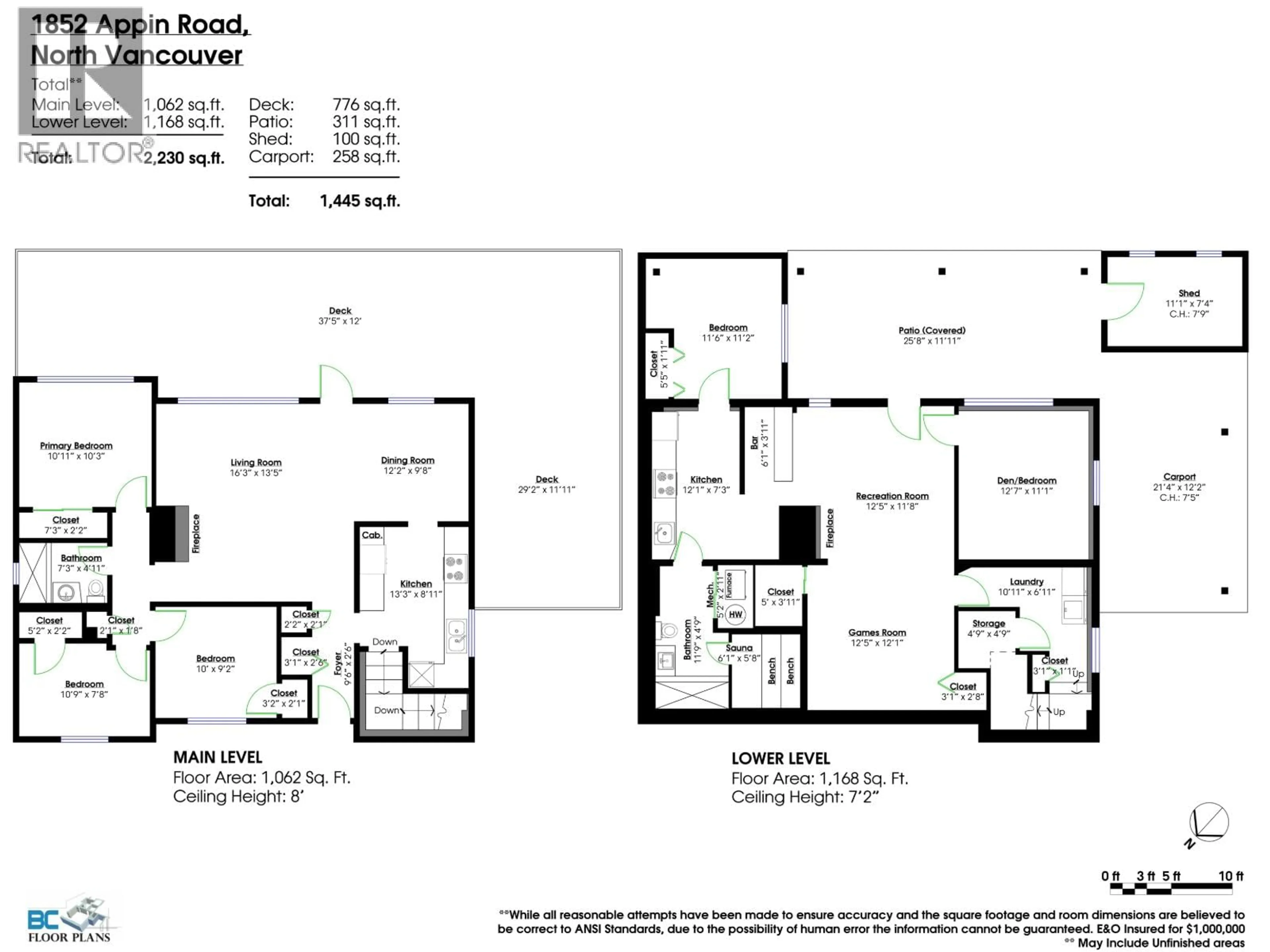 Floor plan for 1852 APPIN ROAD, North Vancouver British Columbia V7J2T5