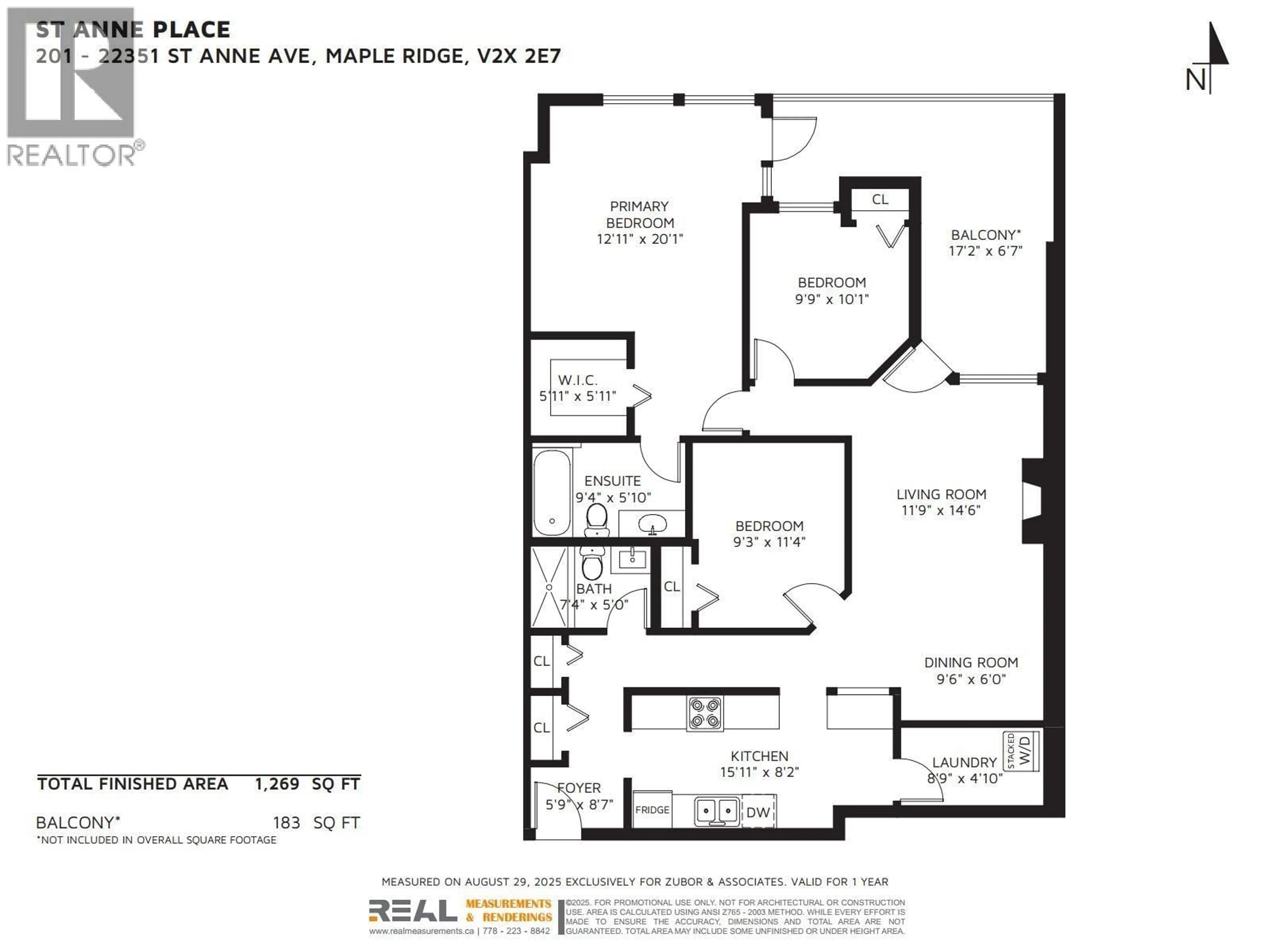Floor plan for 201 - 22351 ST. ANNE AVENUE, Maple Ridge British Columbia V2X2E7