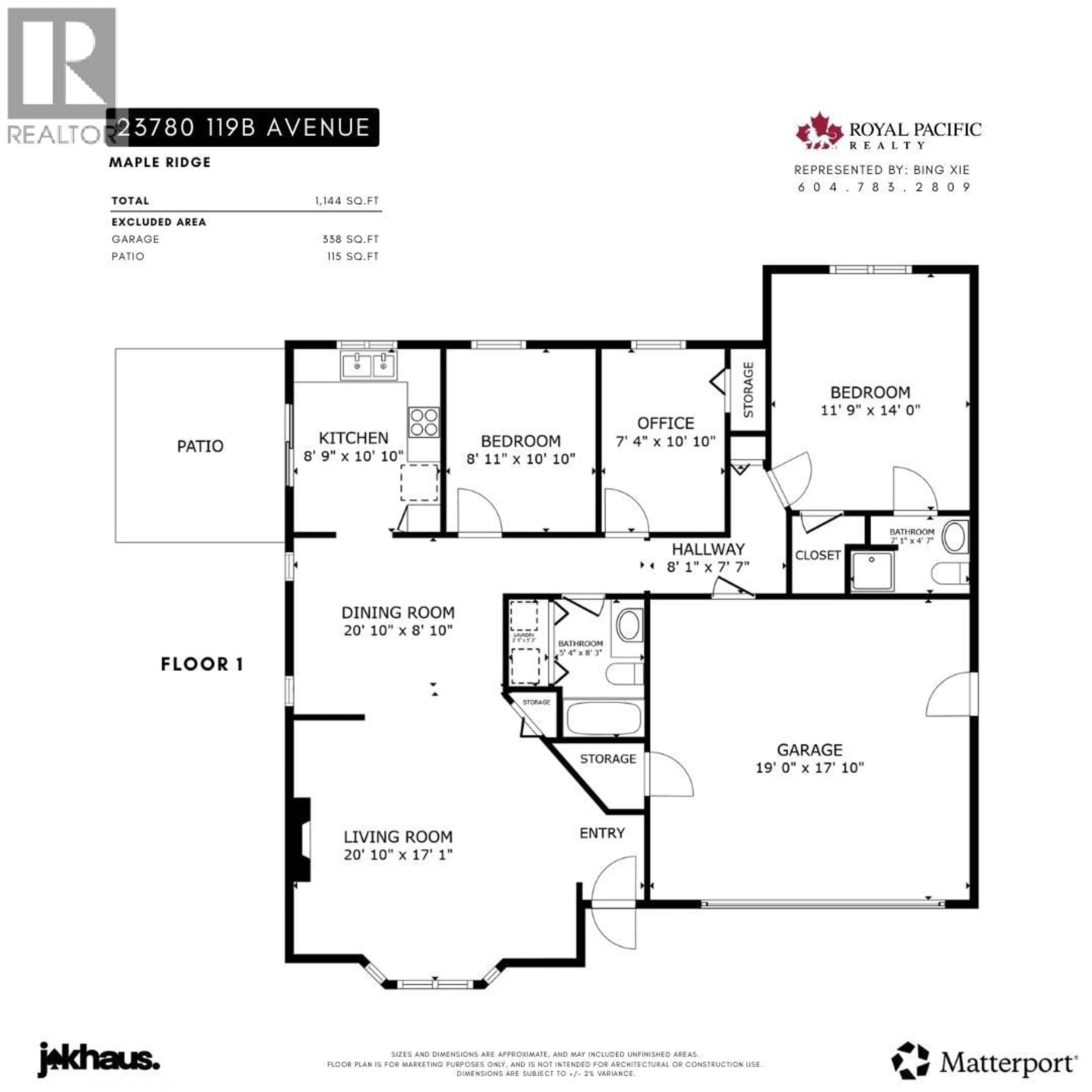 Floor plan for 23780 119B AVENUE, Maple Ridge British Columbia V4R1V9
