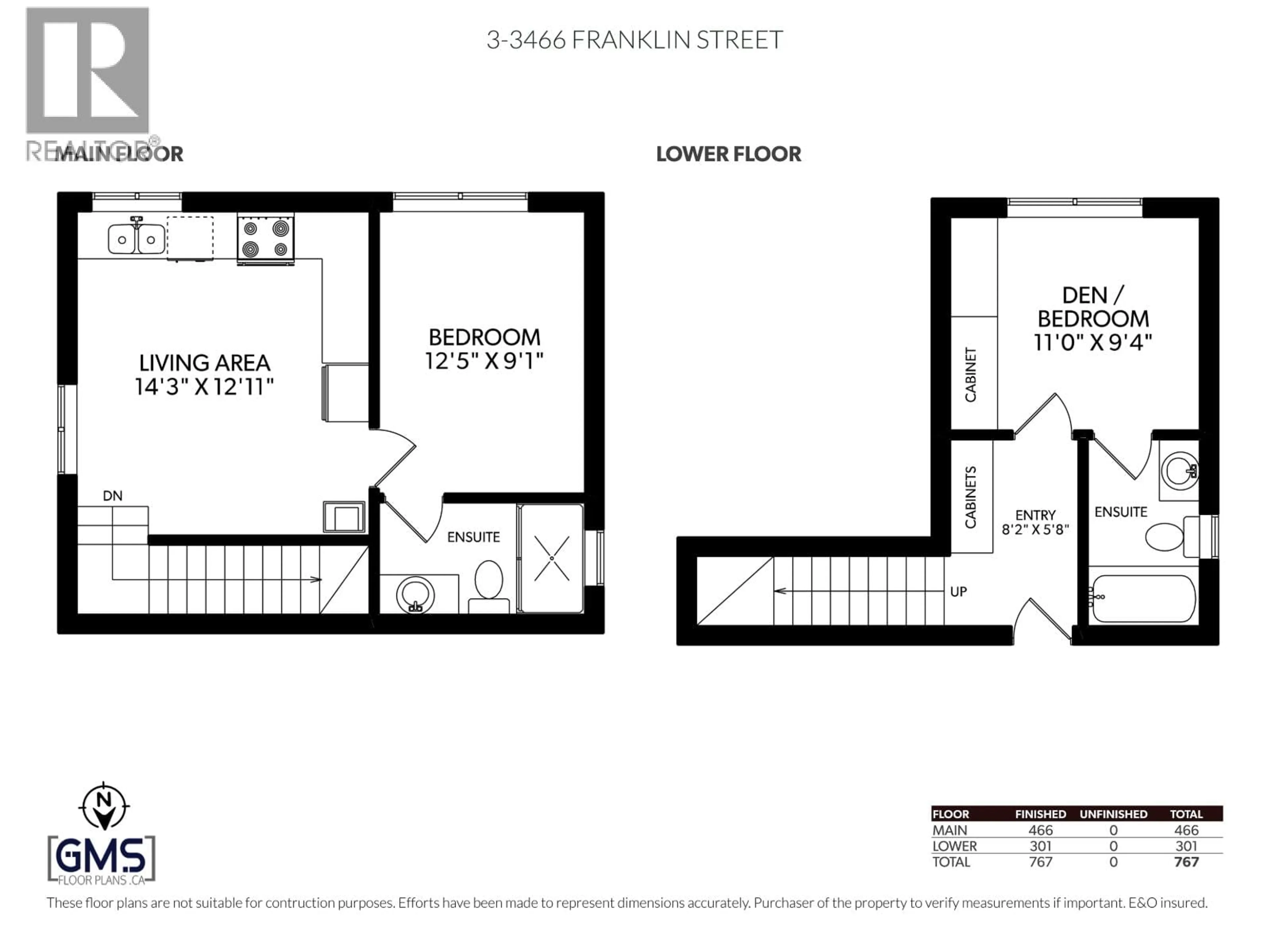 Floor plan for 3468 FRANKLIN STREET, Vancouver British Columbia V5K1Y3