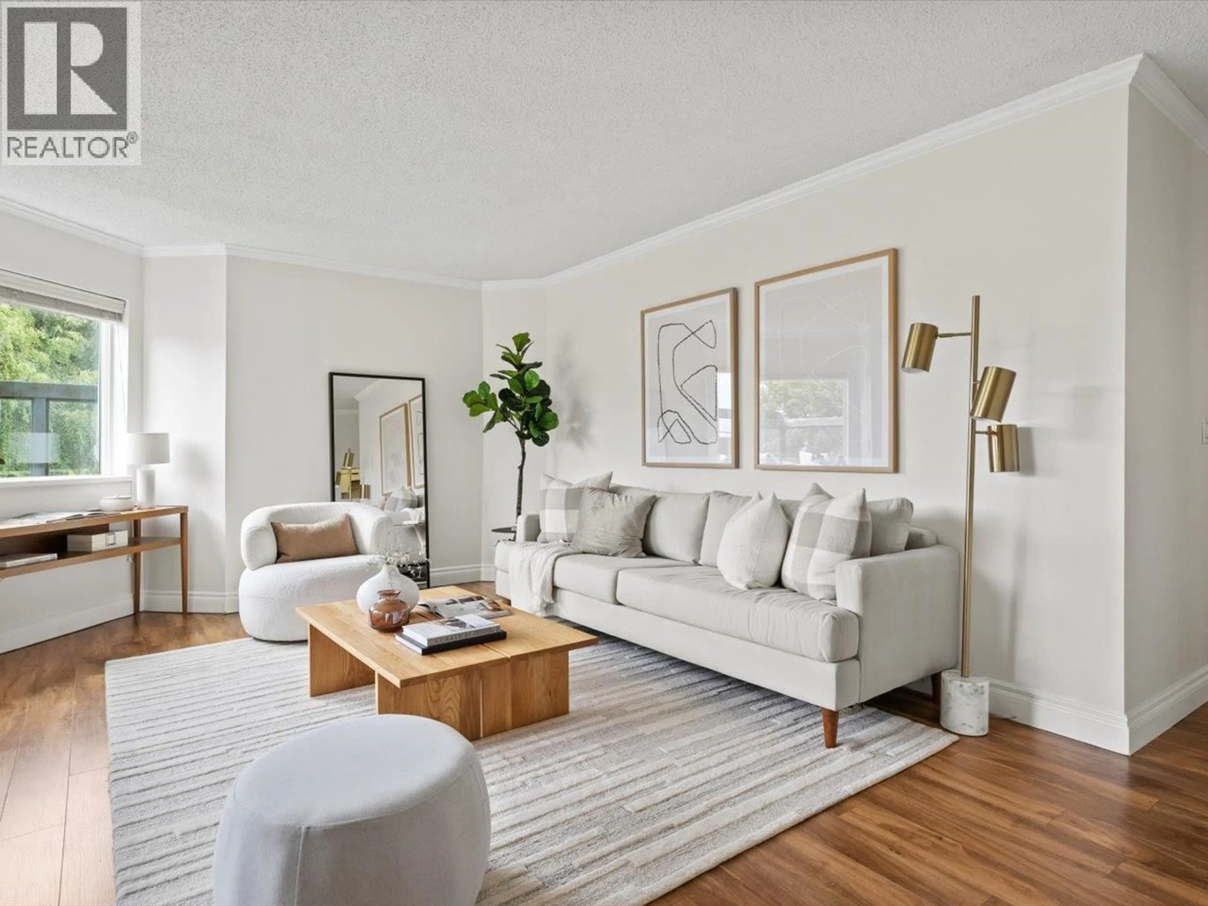 Living room with furniture, wood/laminate floor for 110 - 1345 4TH AVENUE, Vancouver British Columbia V6H3Y8