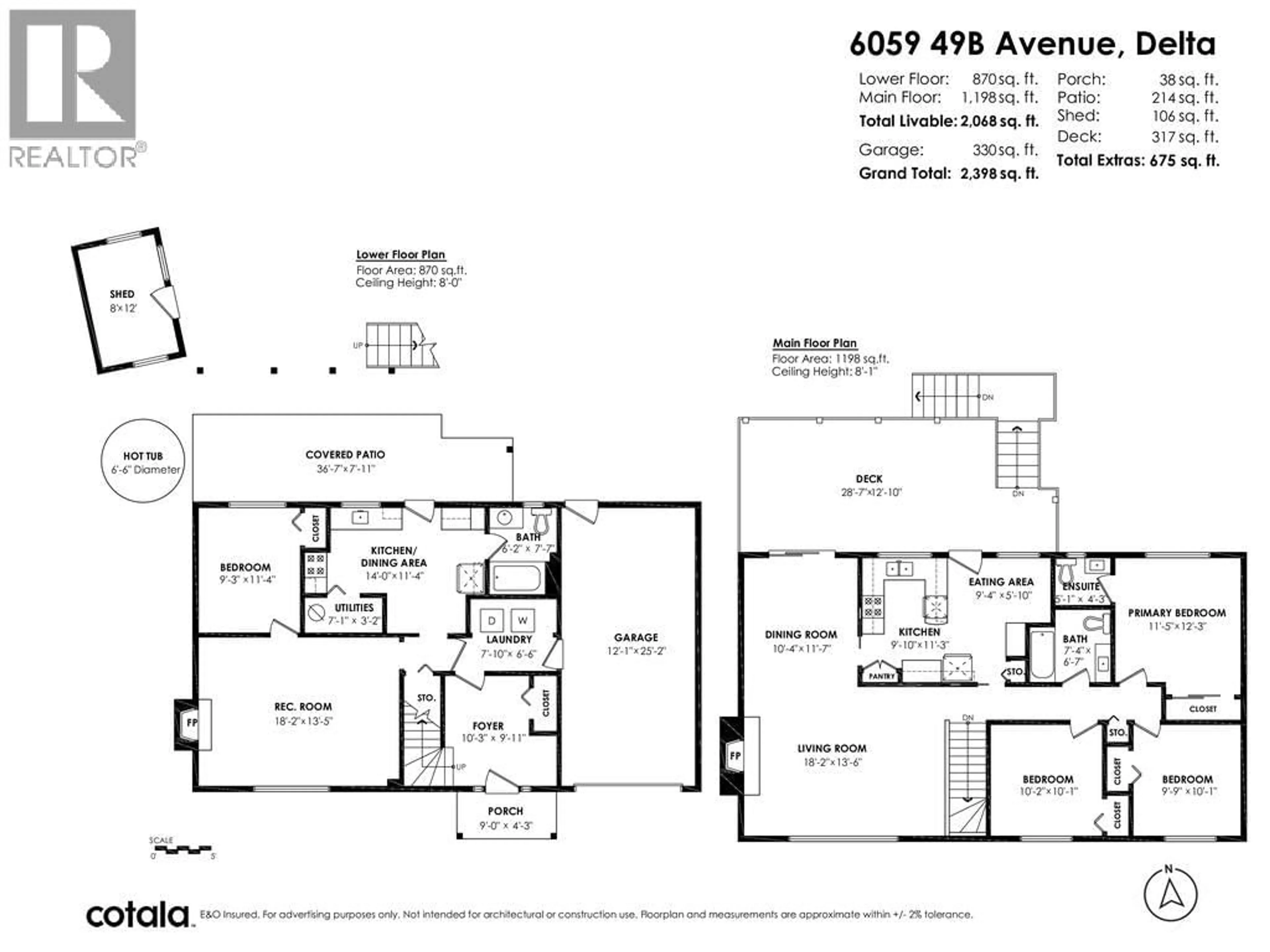 Floor plan for 6059 49B AVENUE, Delta British Columbia V4K1Z9