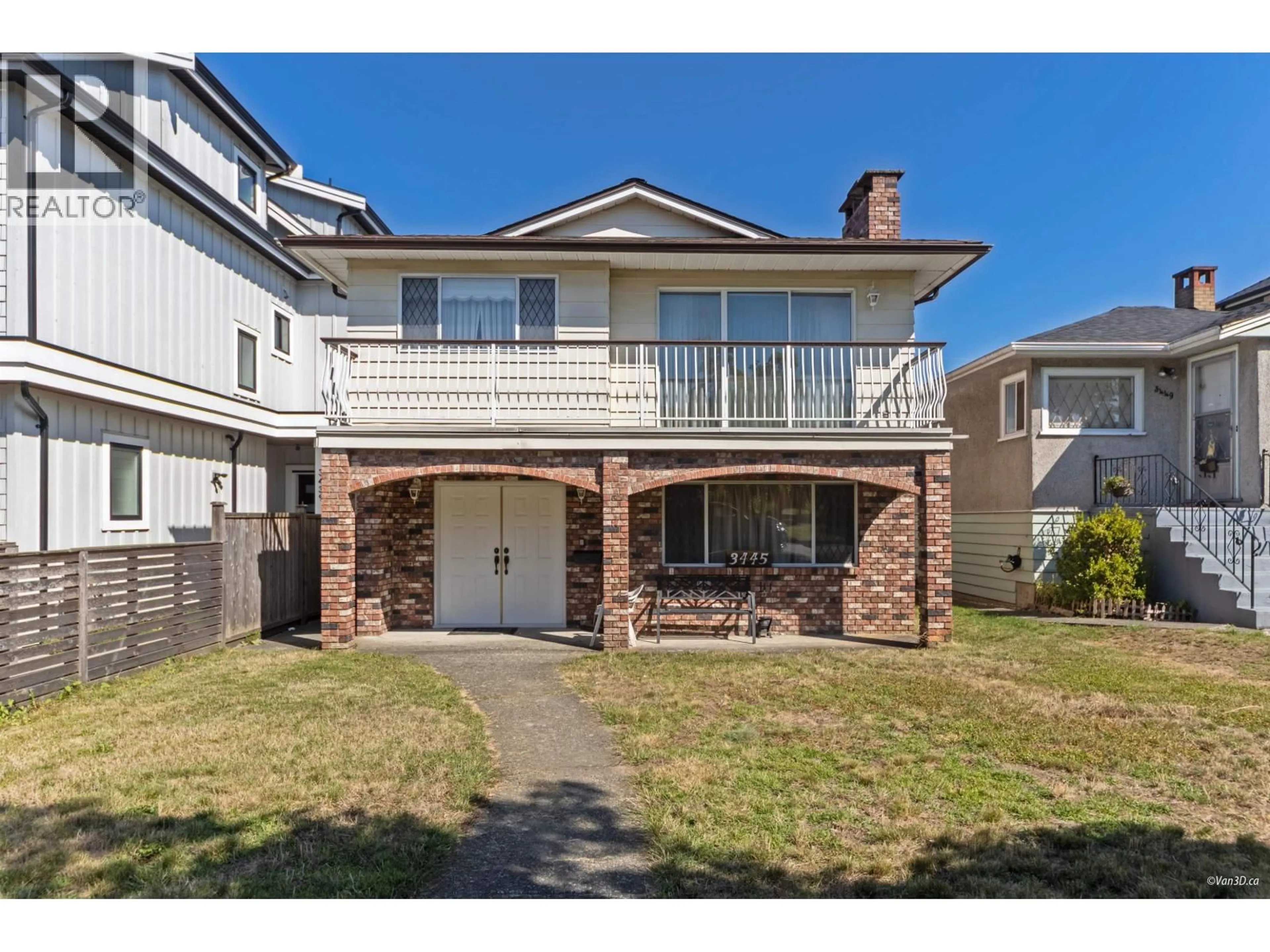 Home with brick exterior material, street for 3445 24TH AVENUE, Vancouver British Columbia V5R1G5