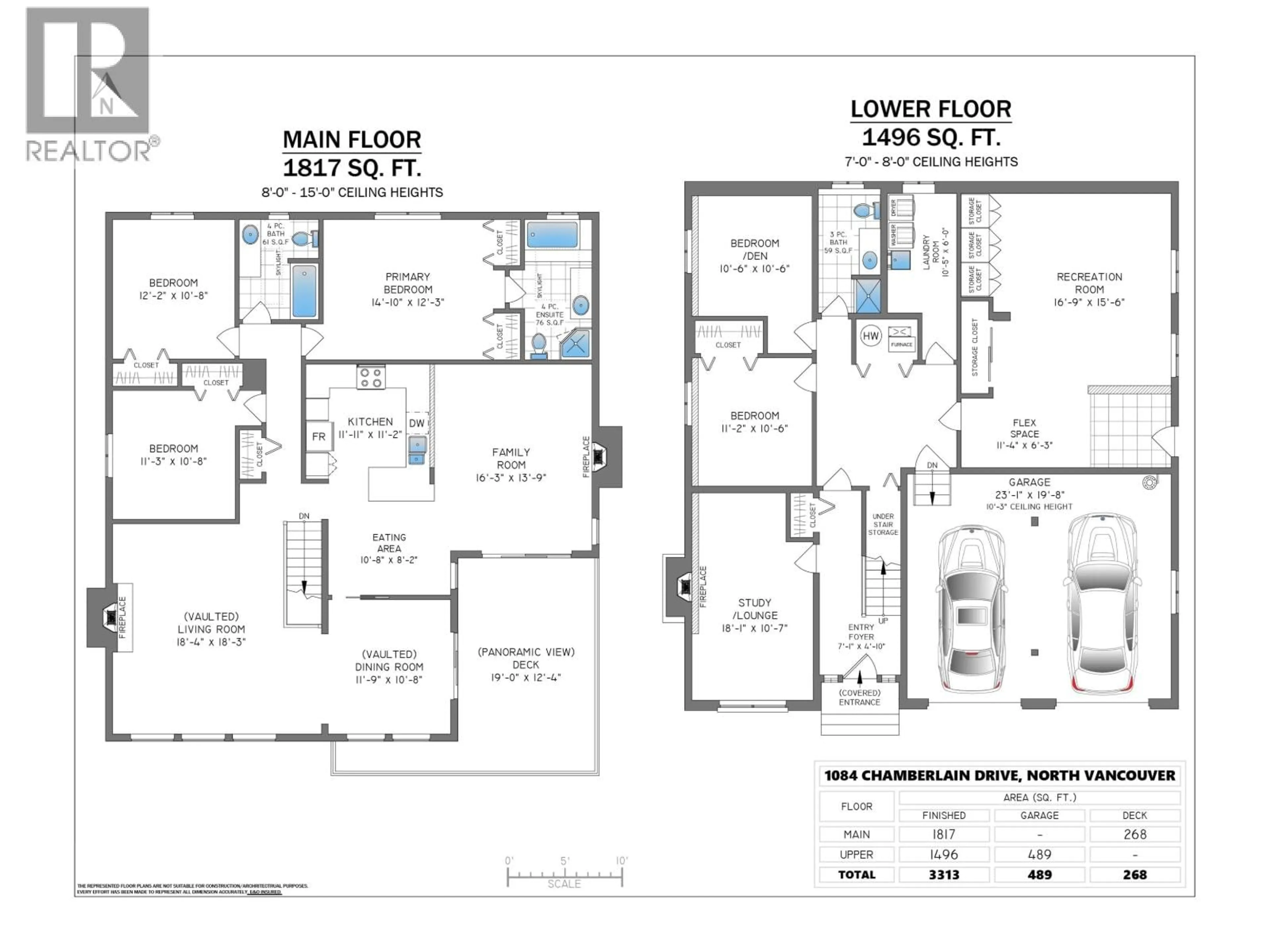 Floor plan for 1084 CHAMBERLAIN DRIVE, North Vancouver British Columbia V7K1N9