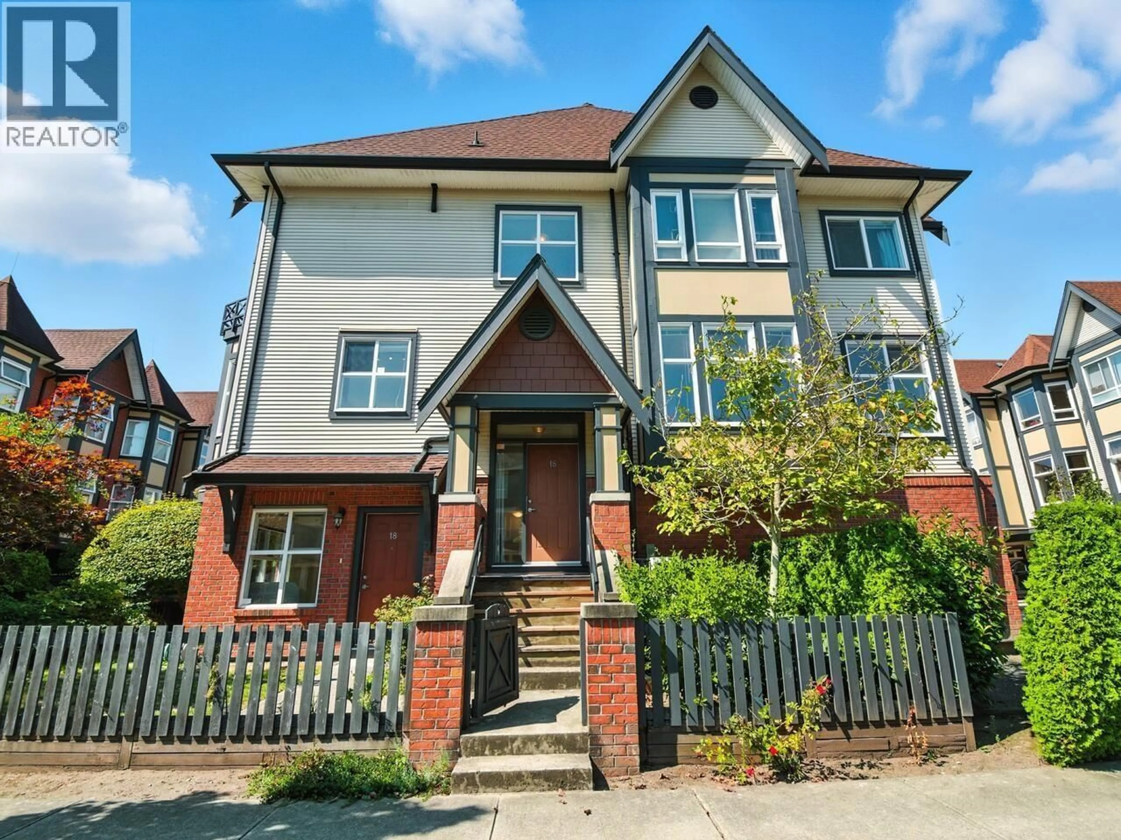 Home with brick exterior material, street for 18 - 6099 ALDER STREET, Richmond British Columbia V6Y0A8