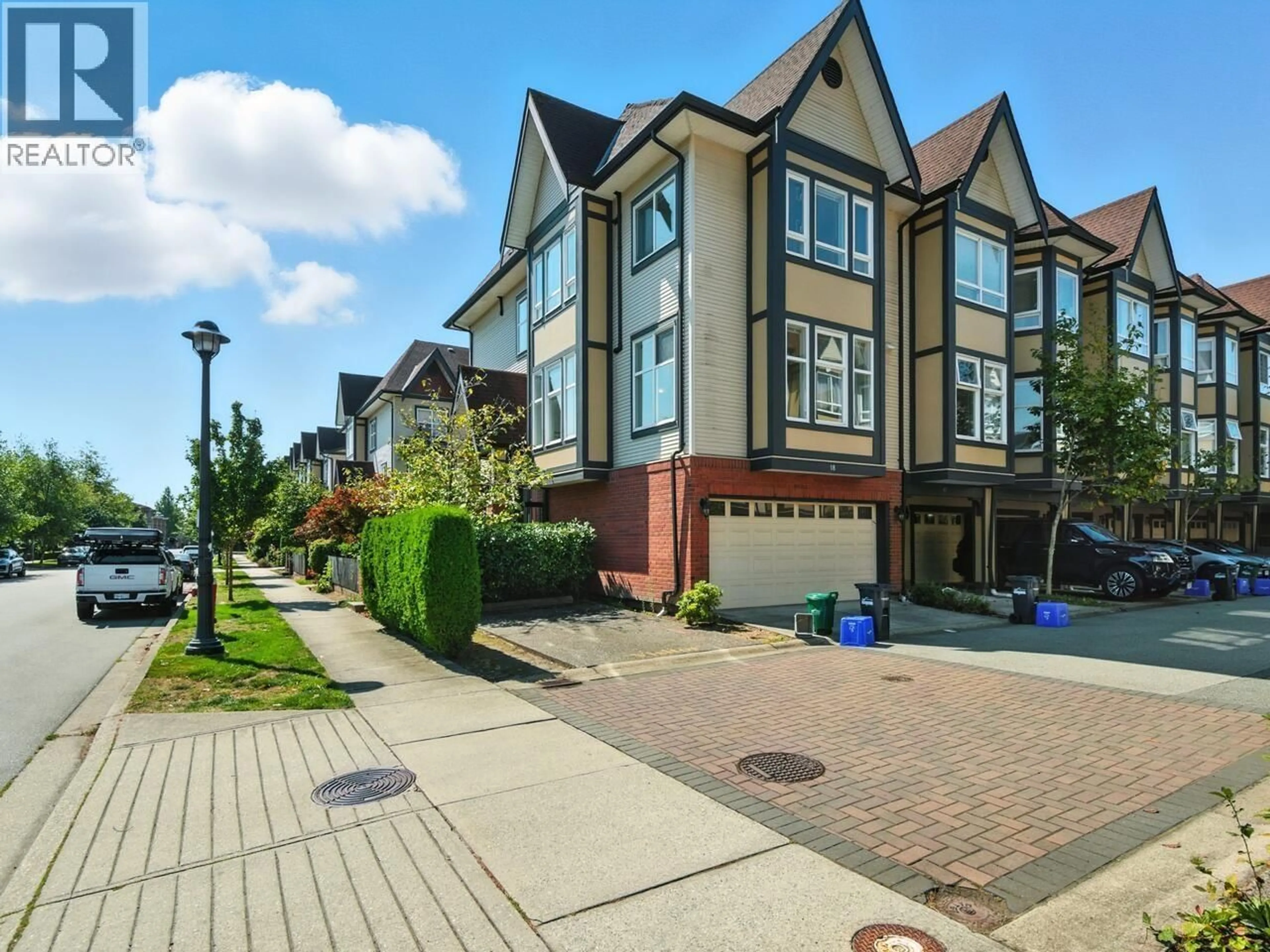 A pic from outside/outdoor area/front of a property/back of a property/a pic from drone, street for 18 - 6099 ALDER STREET, Richmond British Columbia V6Y0A8
