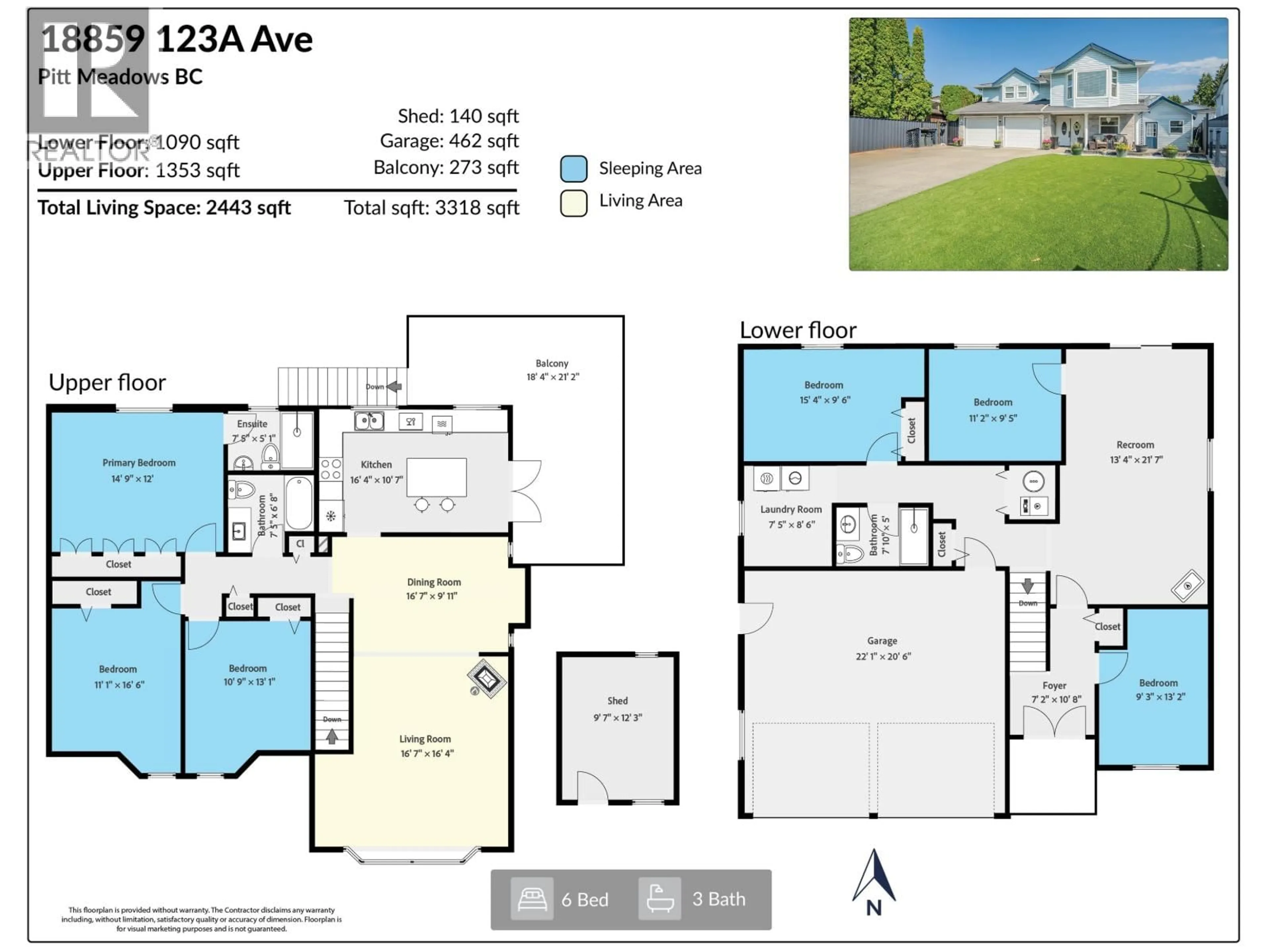Floor plan for 18859 123A AVENUE, Pitt Meadows British Columbia V3Y2H4