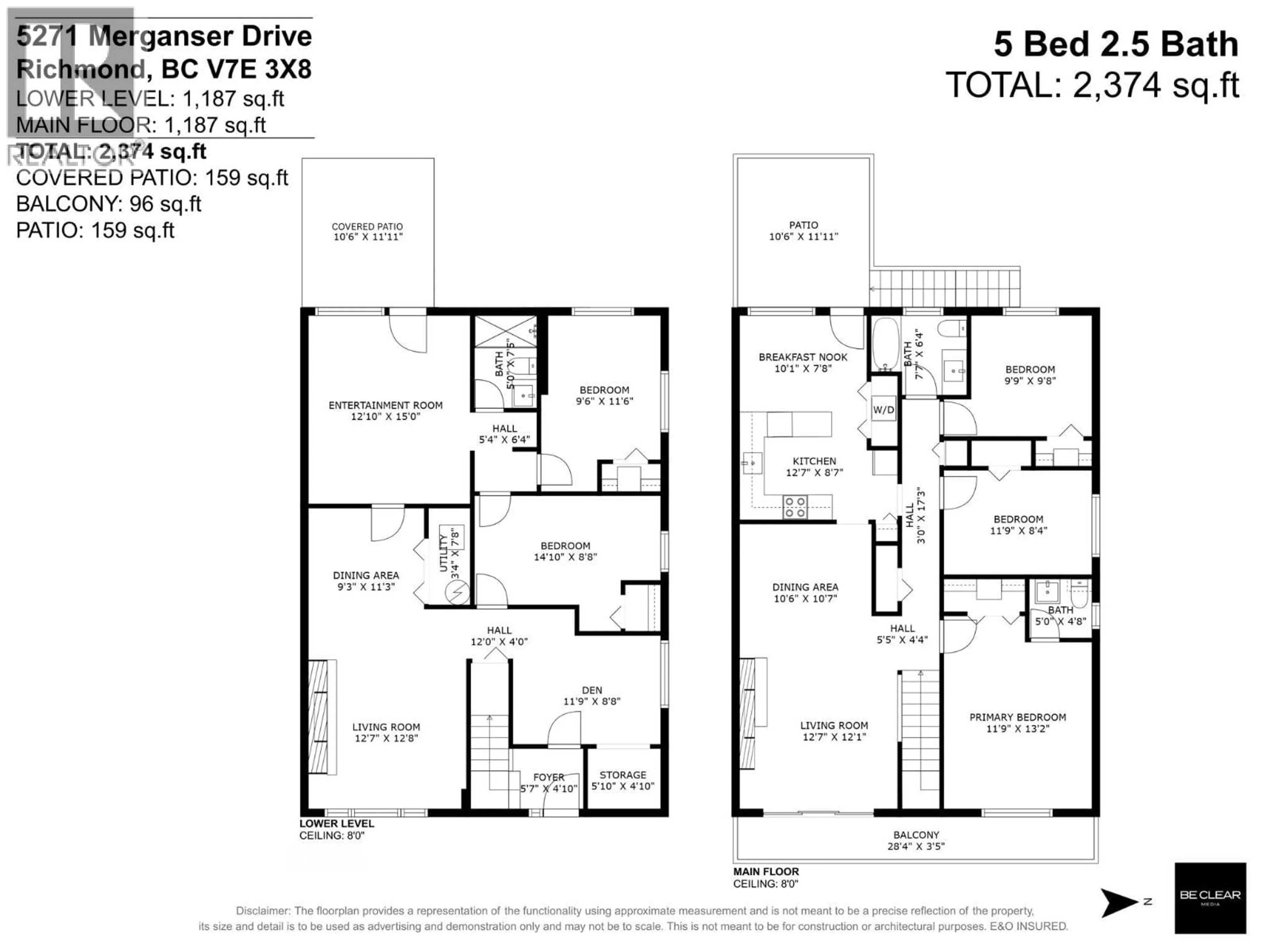 Floor plan for 5271 MERGANSER DRIVE, Richmond British Columbia V7E3X8