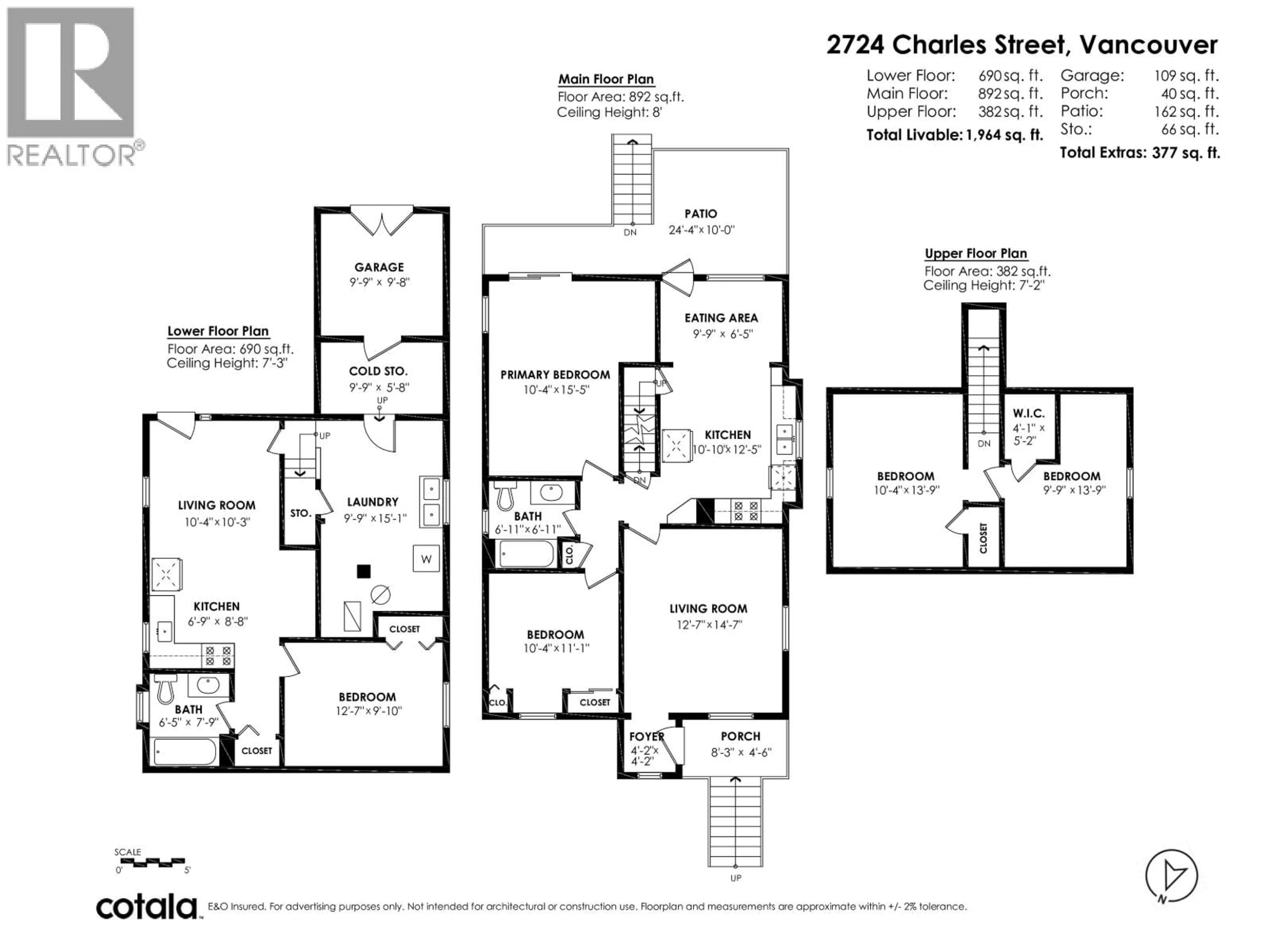 Floor plan for 2724 CHARLES STREET, Vancouver British Columbia V5K3A7