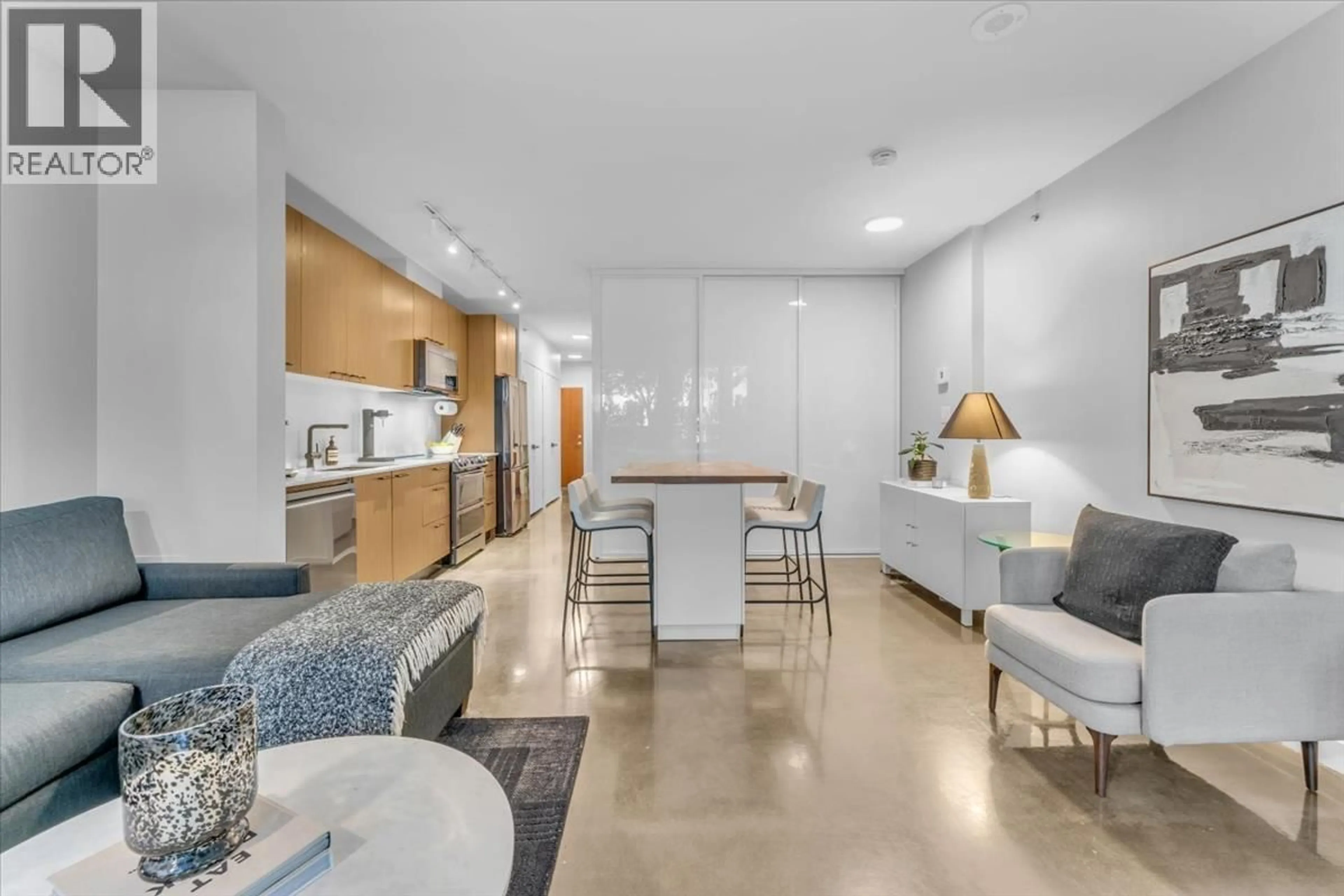 Open concept kitchen, ceramic/tile floor for 210 - 221 UNION STREET, Vancouver British Columbia V6A0B4
