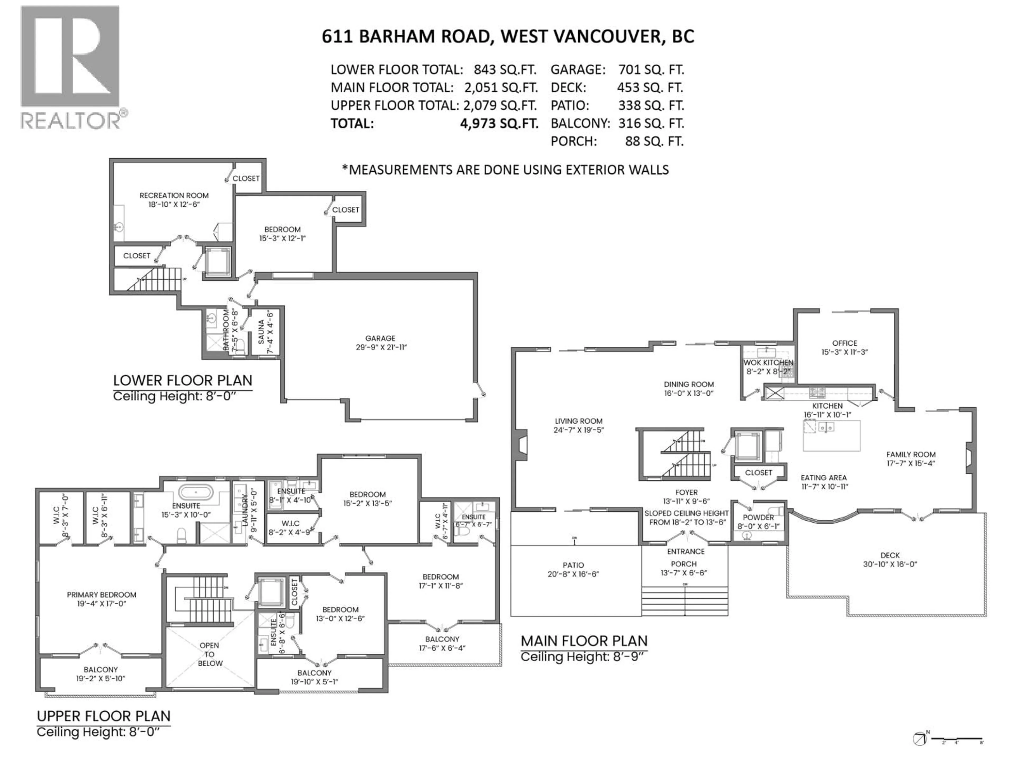 Floor plan for 611 BARNHAM ROAD, West Vancouver British Columbia V7S1T6