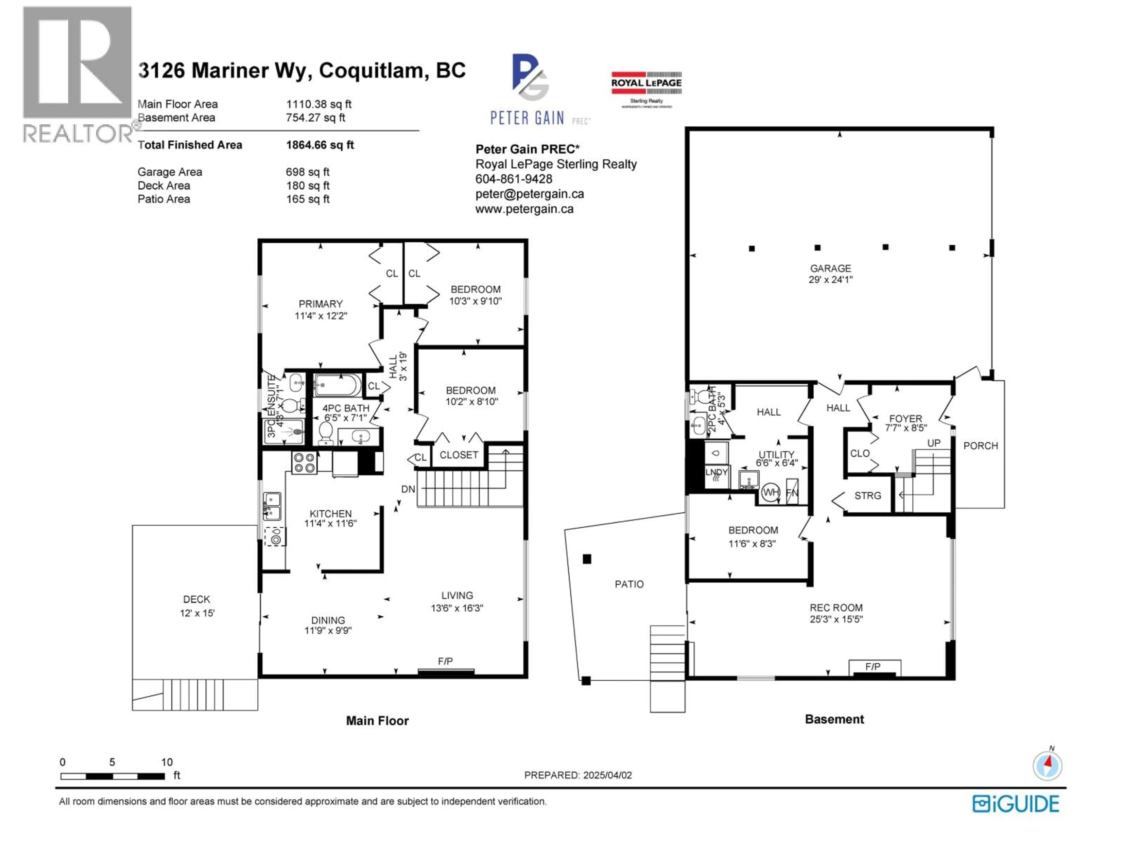 Floor plan for 3126 MARINER WAY, Coquitlam British Columbia V3C3T3