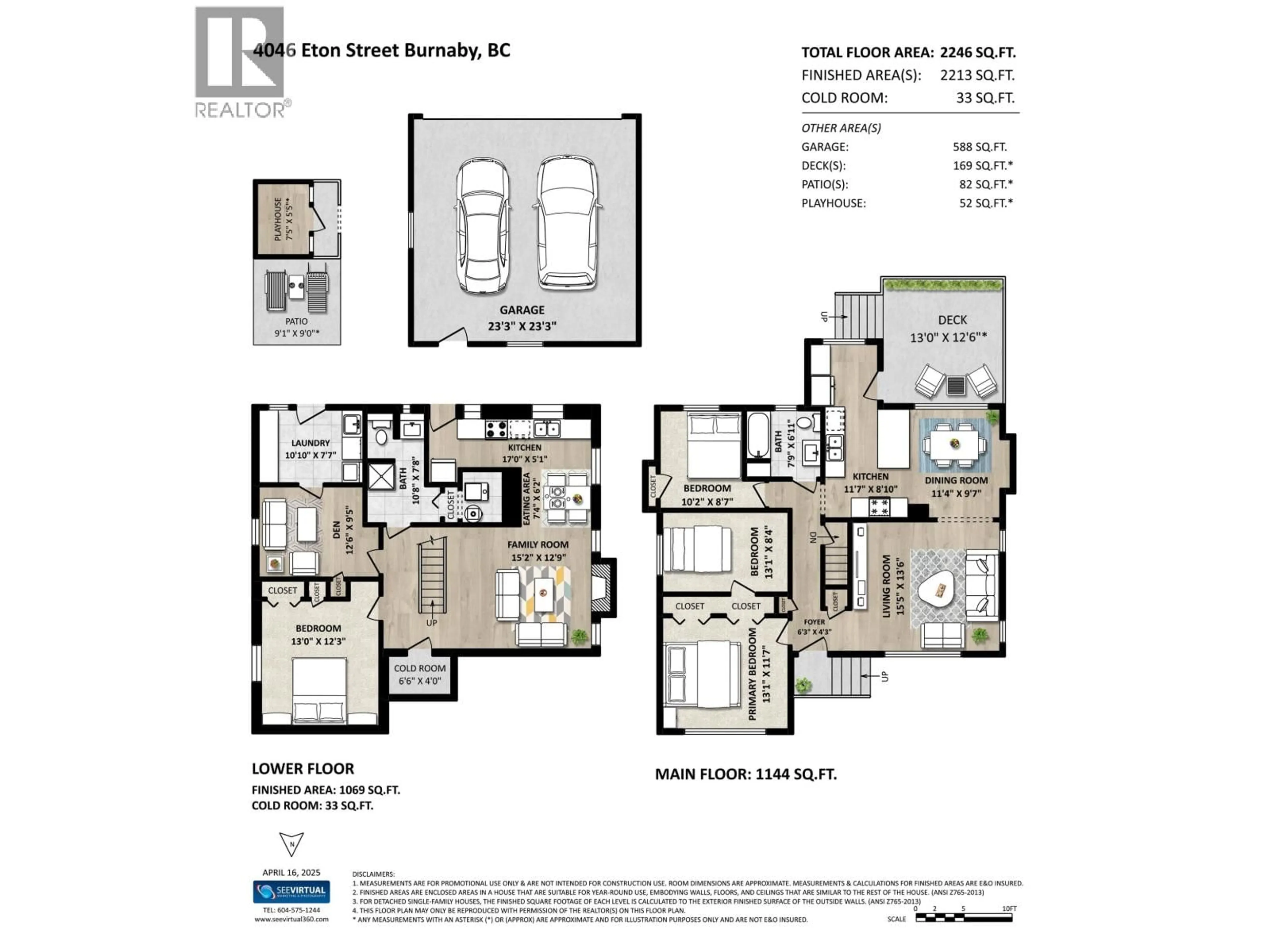 Floor plan for 4046 ETON STREET, Burnaby British Columbia V5C1J7