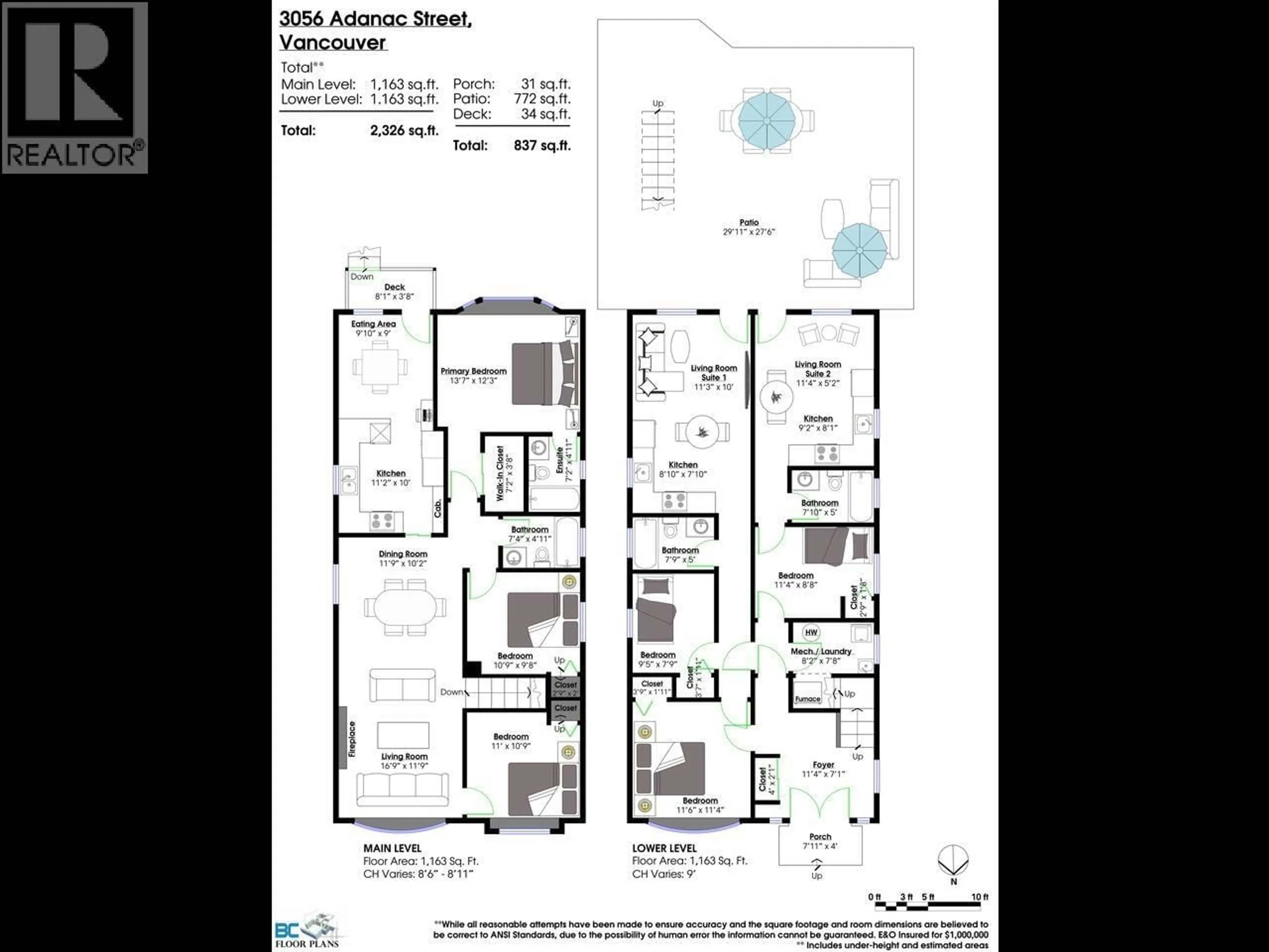 Floor plan for 3056 ADANAC STREET, Vancouver British Columbia V5K2N7