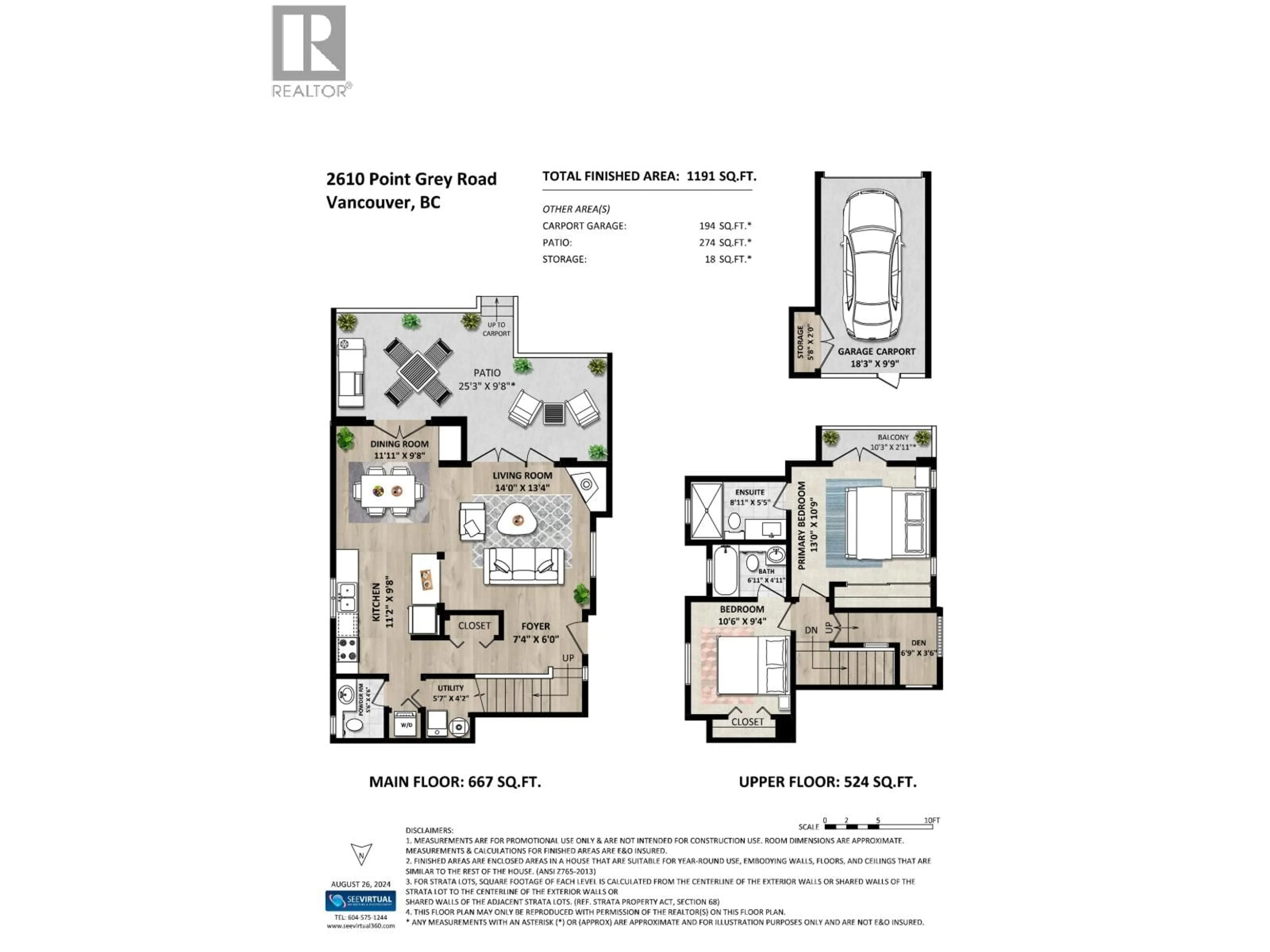 Floor plan for 2610 POINT GREY ROAD, Vancouver British Columbia V6K1A5