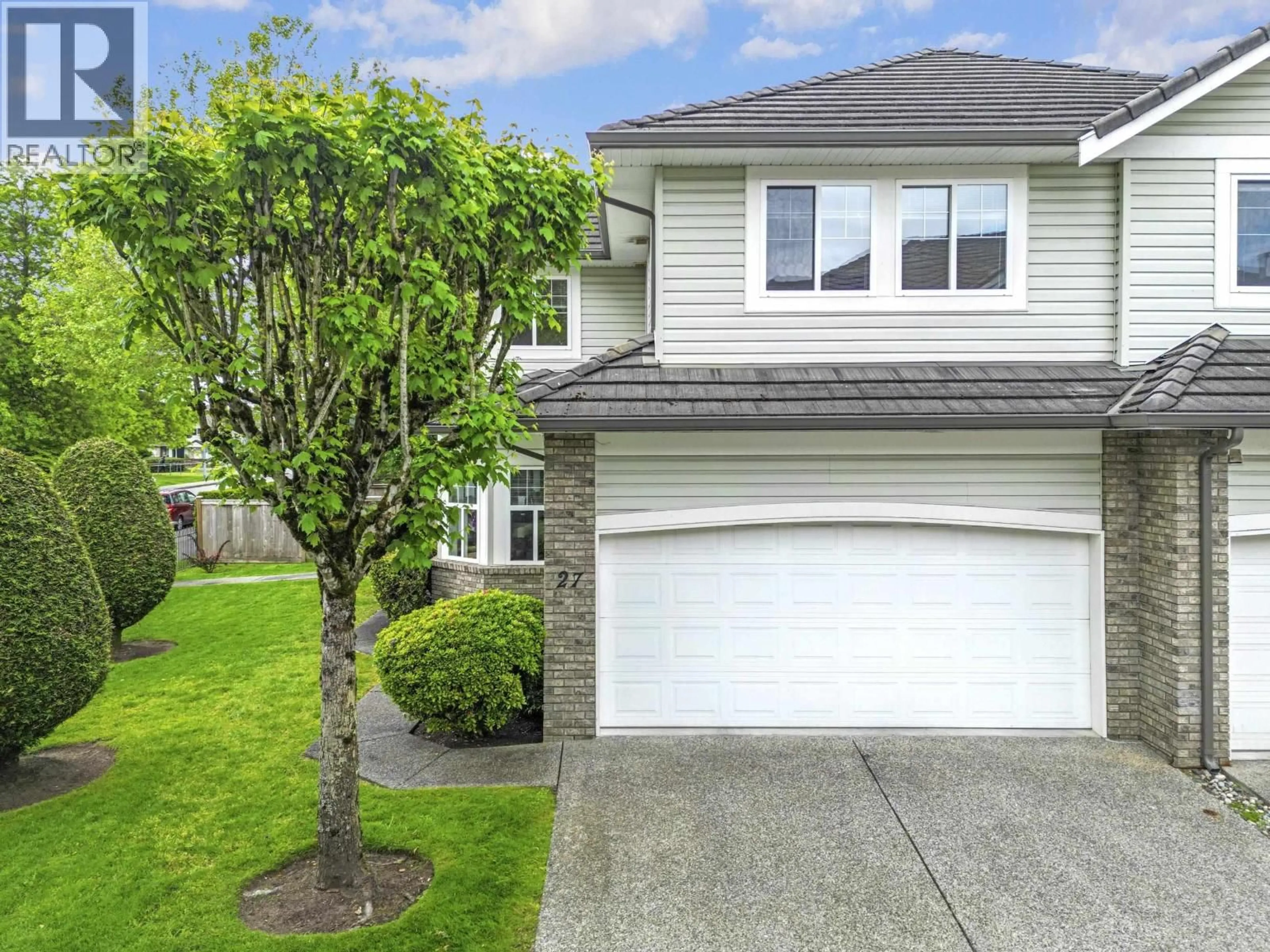 Home with vinyl exterior material, street for 27 - 1290 AMAZON DRIVE, Port Coquitlam British Columbia V3B7Z8