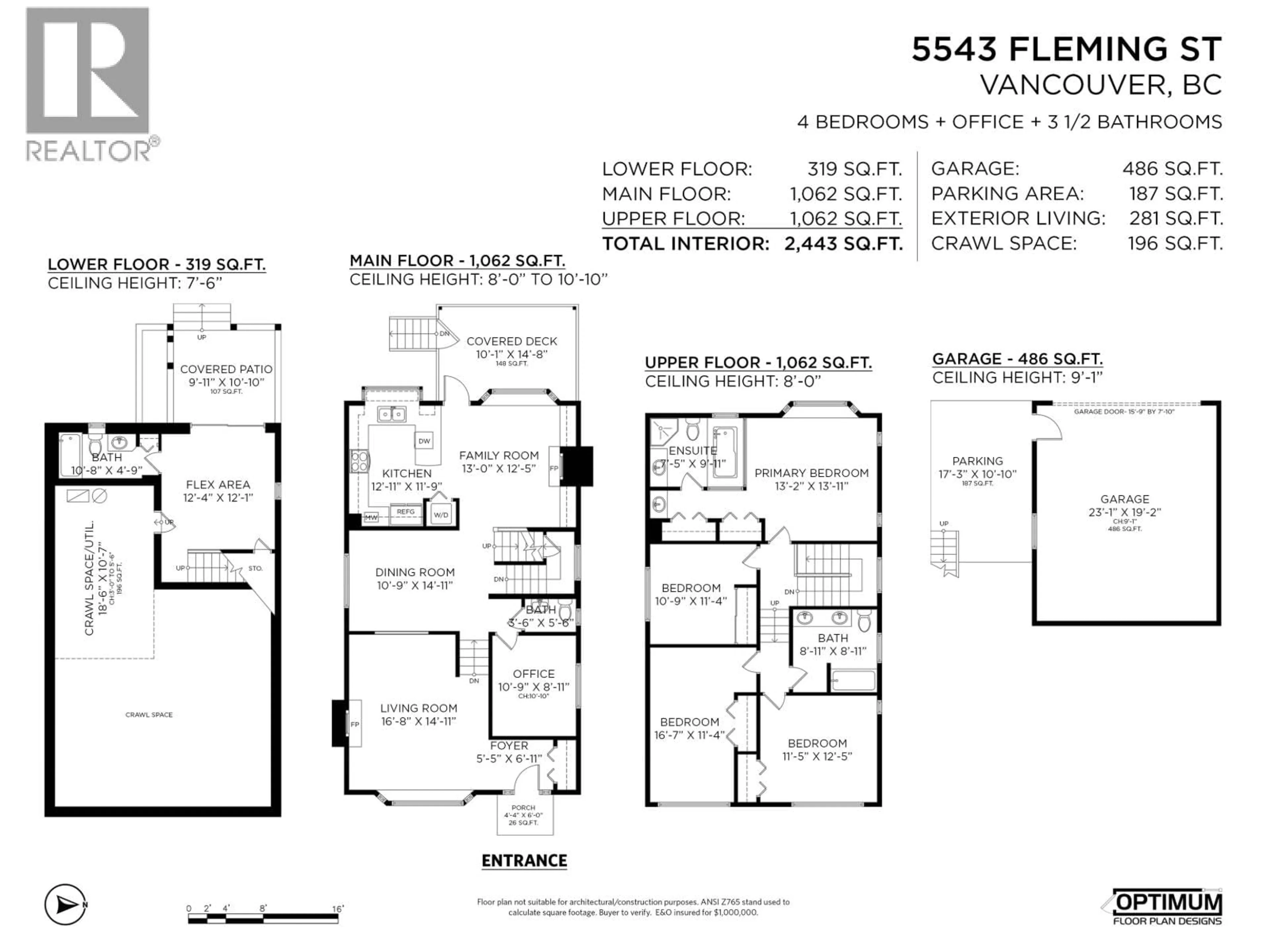Floor plan for 5543 FLEMING STREET, Vancouver British Columbia V5P3G1