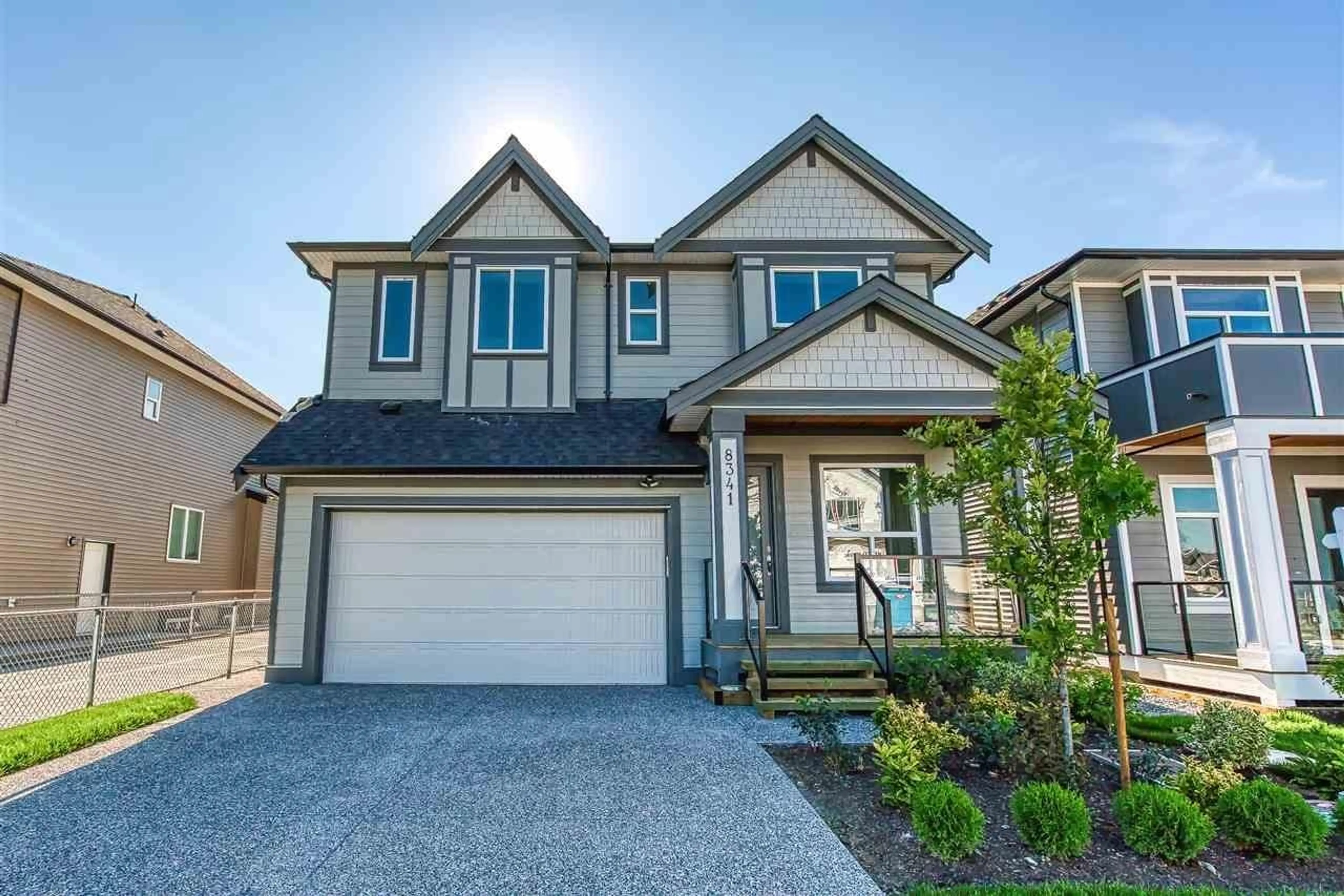 Home with vinyl exterior material, street for 8341 209B, Langley British Columbia V2Y2C4