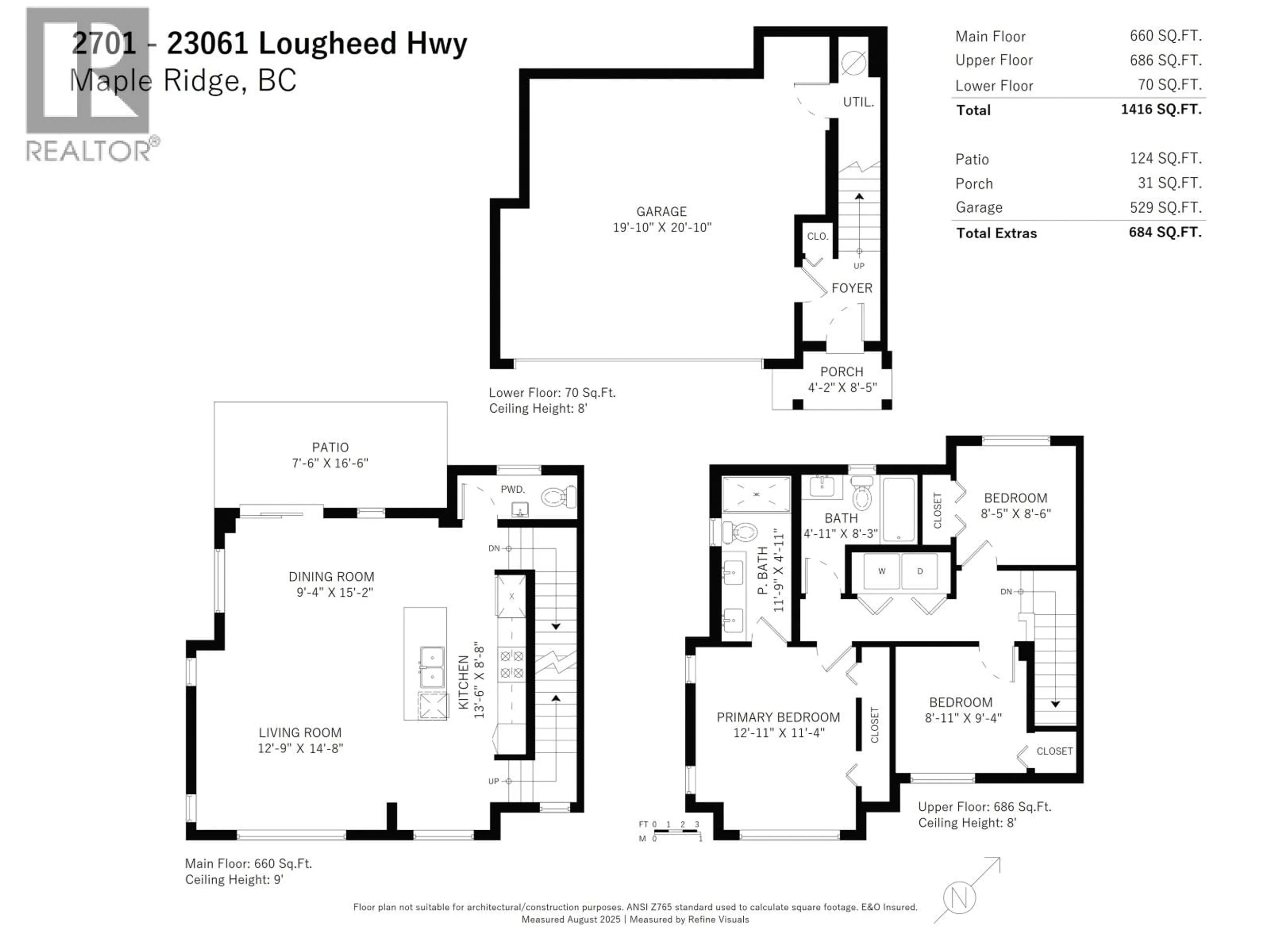 Floor plan for 2701 - 23061 LOUGHEED HIGHWAY, Maple Ridge British Columbia V2X4L3