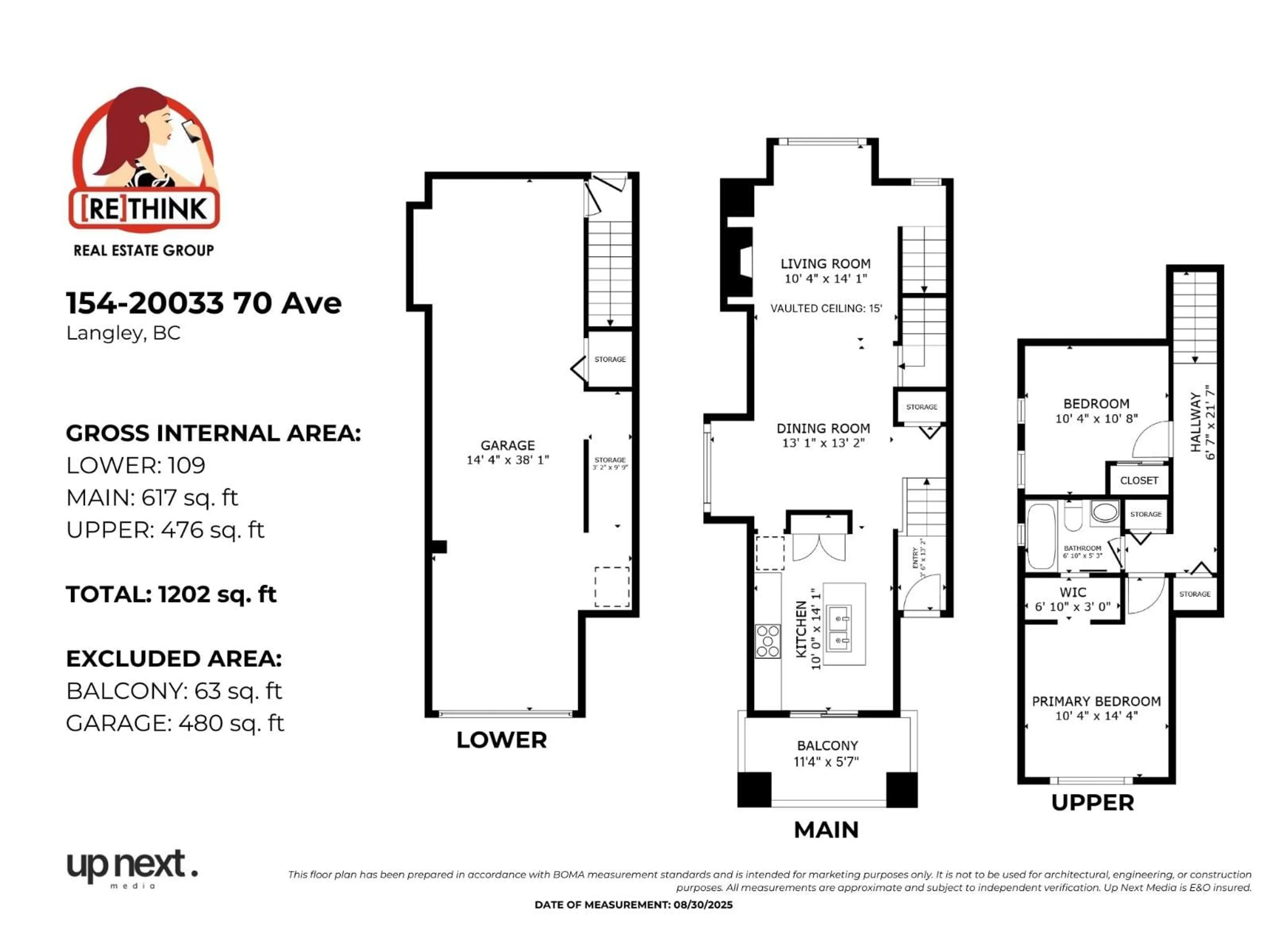 Floor plan for 154 - 20033 70, Langley British Columbia V2Y3A2