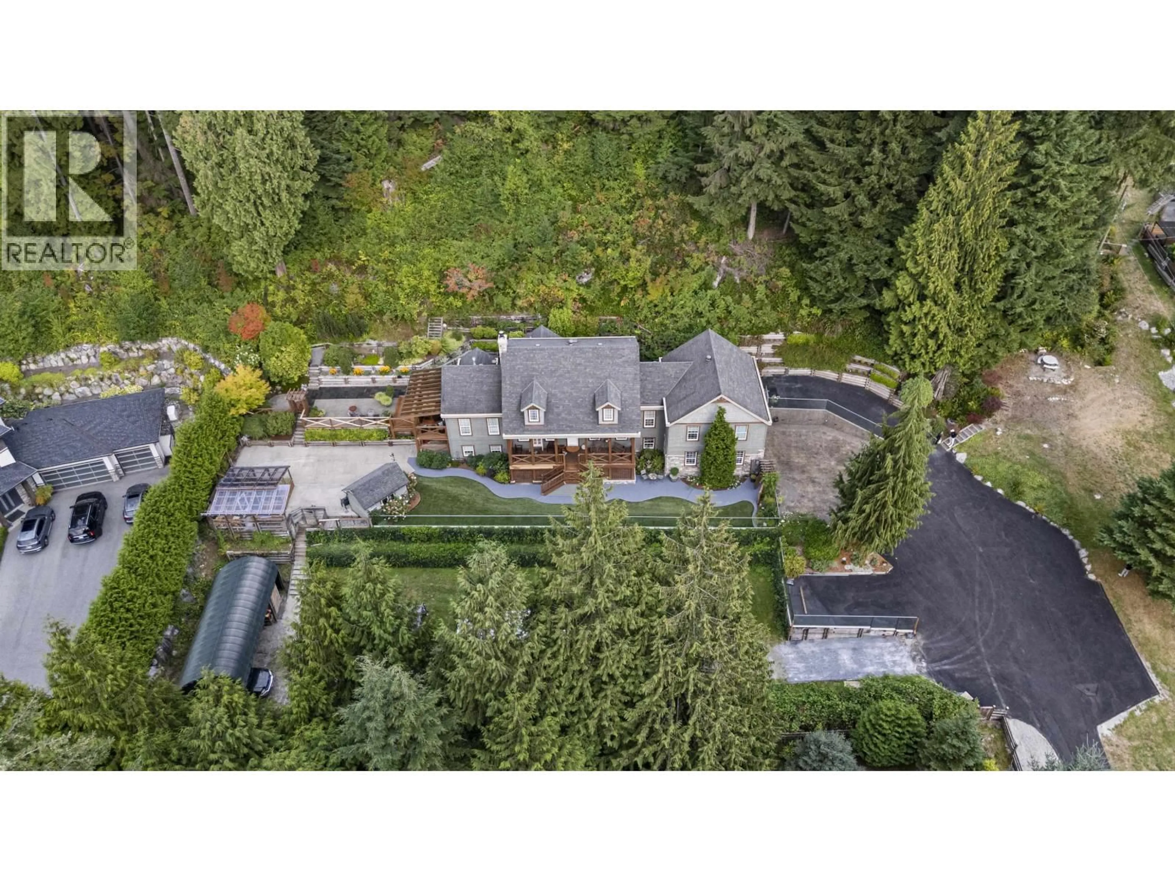 A pic from outside/outdoor area/front of a property/back of a property/a pic from drone, unknown for 1722 EAST ROAD, Anmore British Columbia V3H5E9