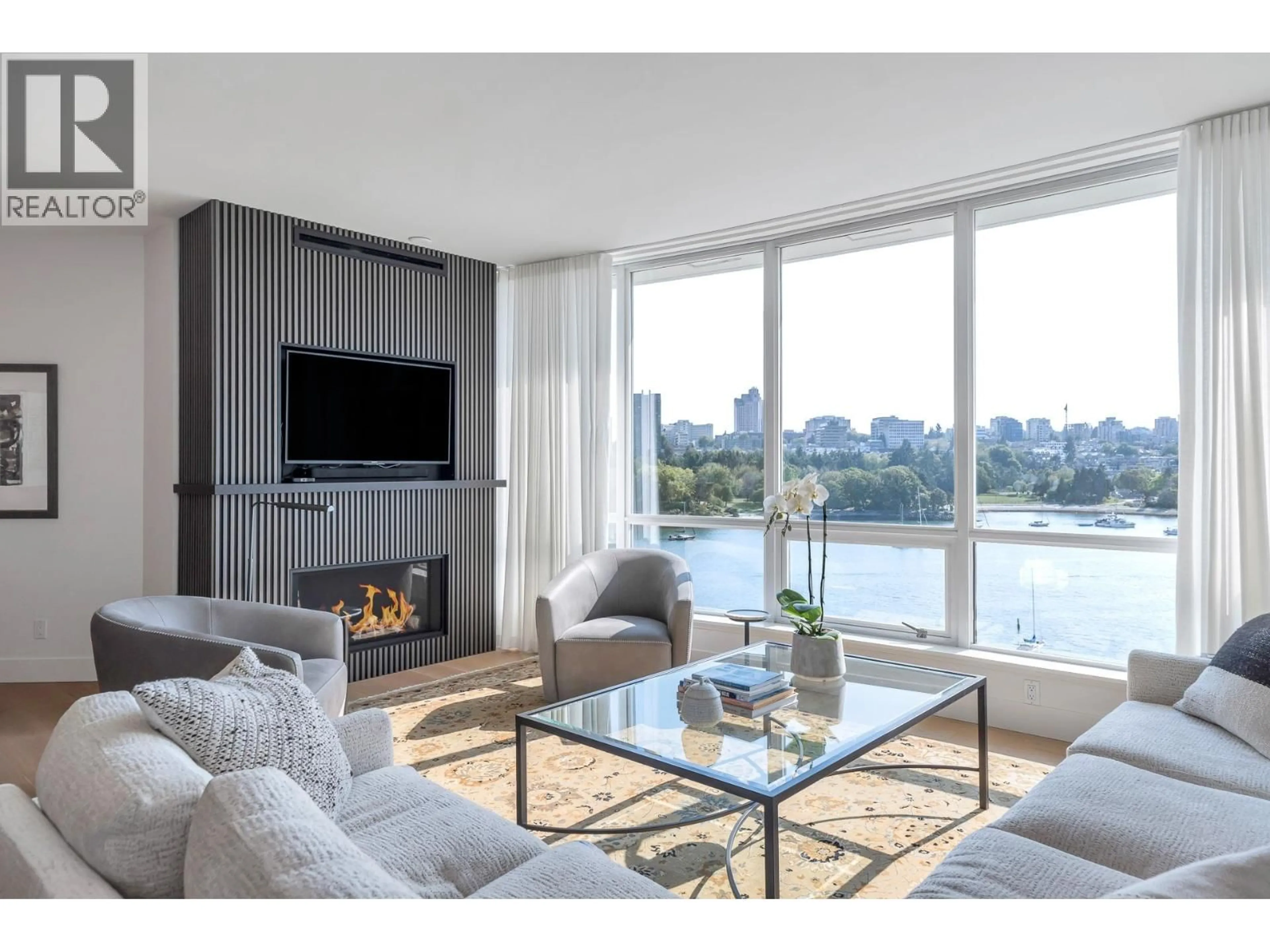 Living room with furniture, unknown for 801 - 1328 MARINASIDE CRESCENT, Vancouver British Columbia V6Z3B3