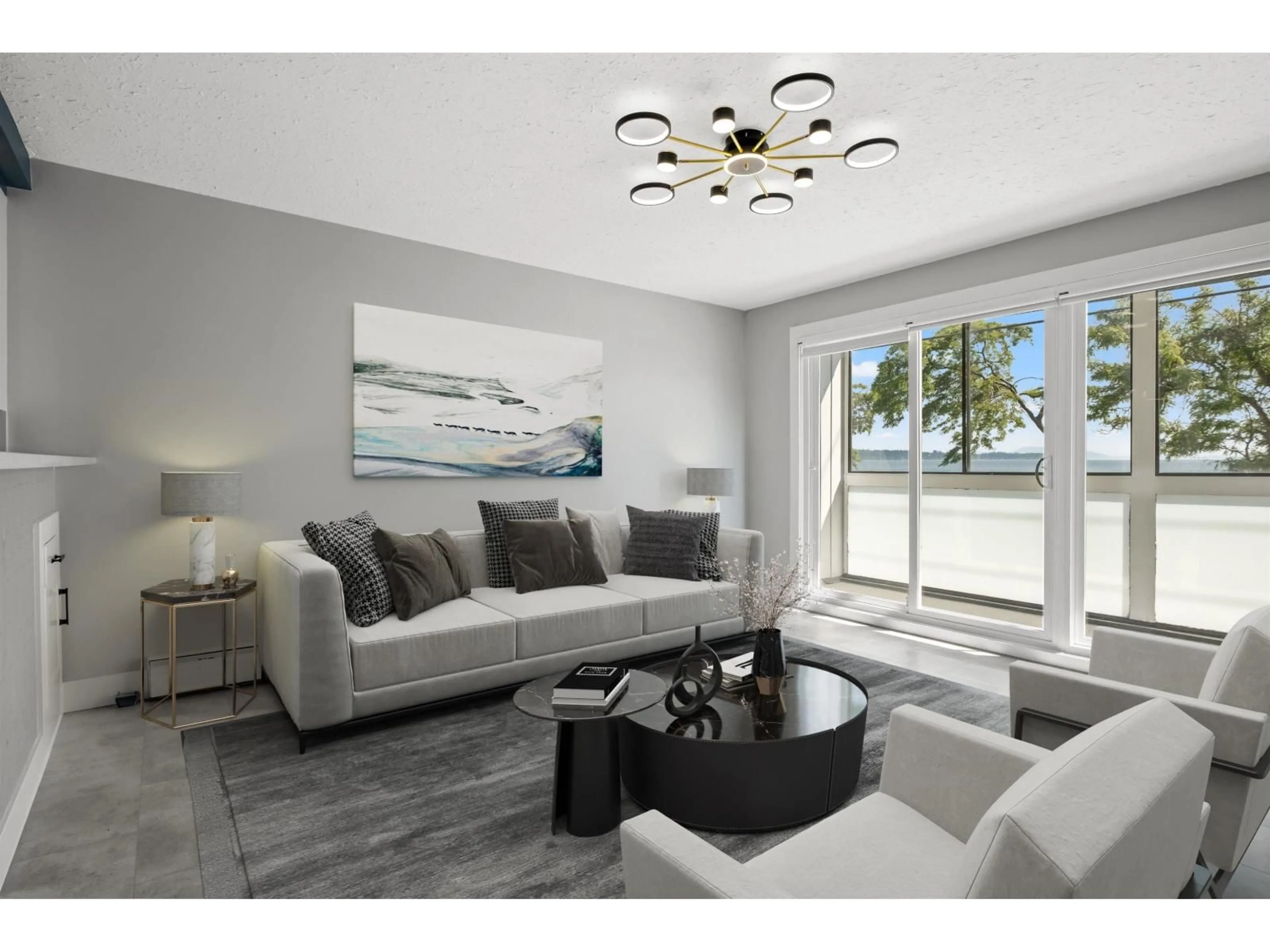 Living room with furniture, unknown for 110 - 14881 MARINE, White Rock British Columbia V4B1C2