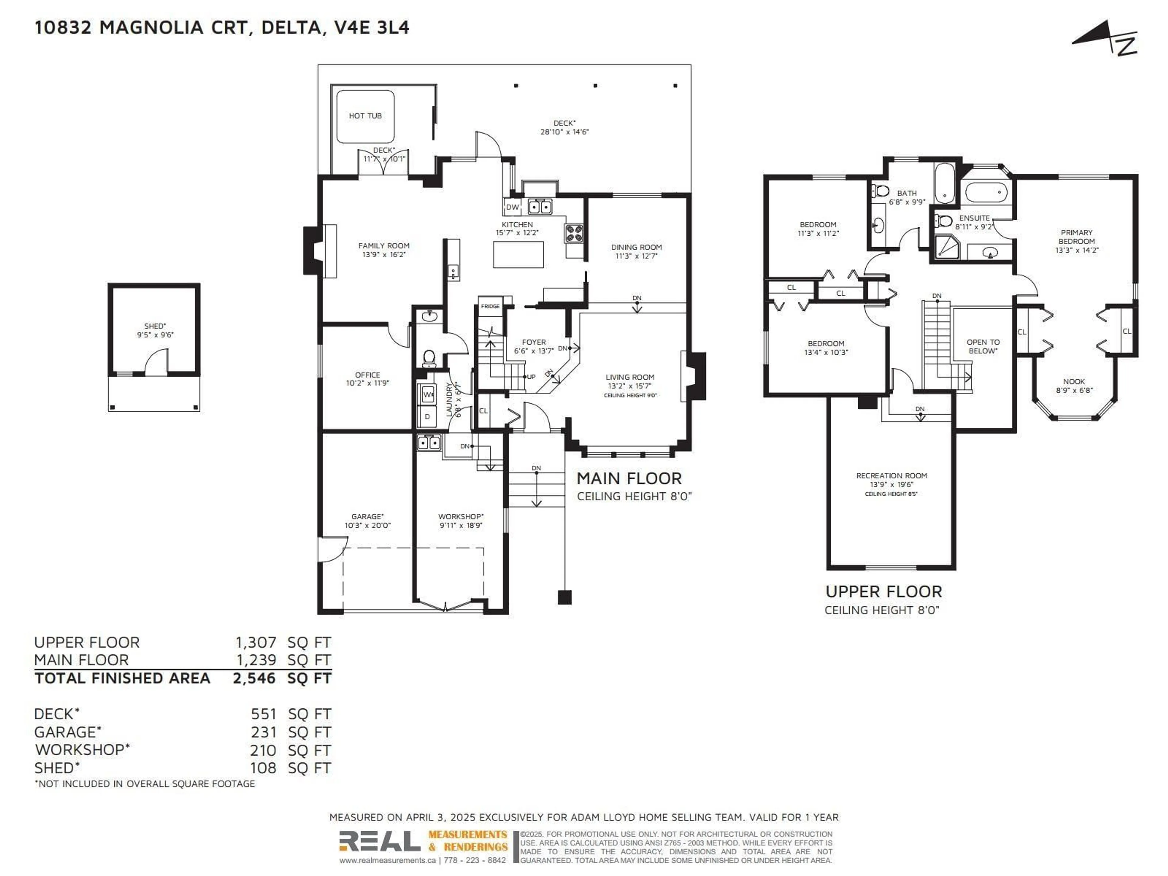 Floor plan for 10832 MAGNOLIA, Delta British Columbia V4E3L4