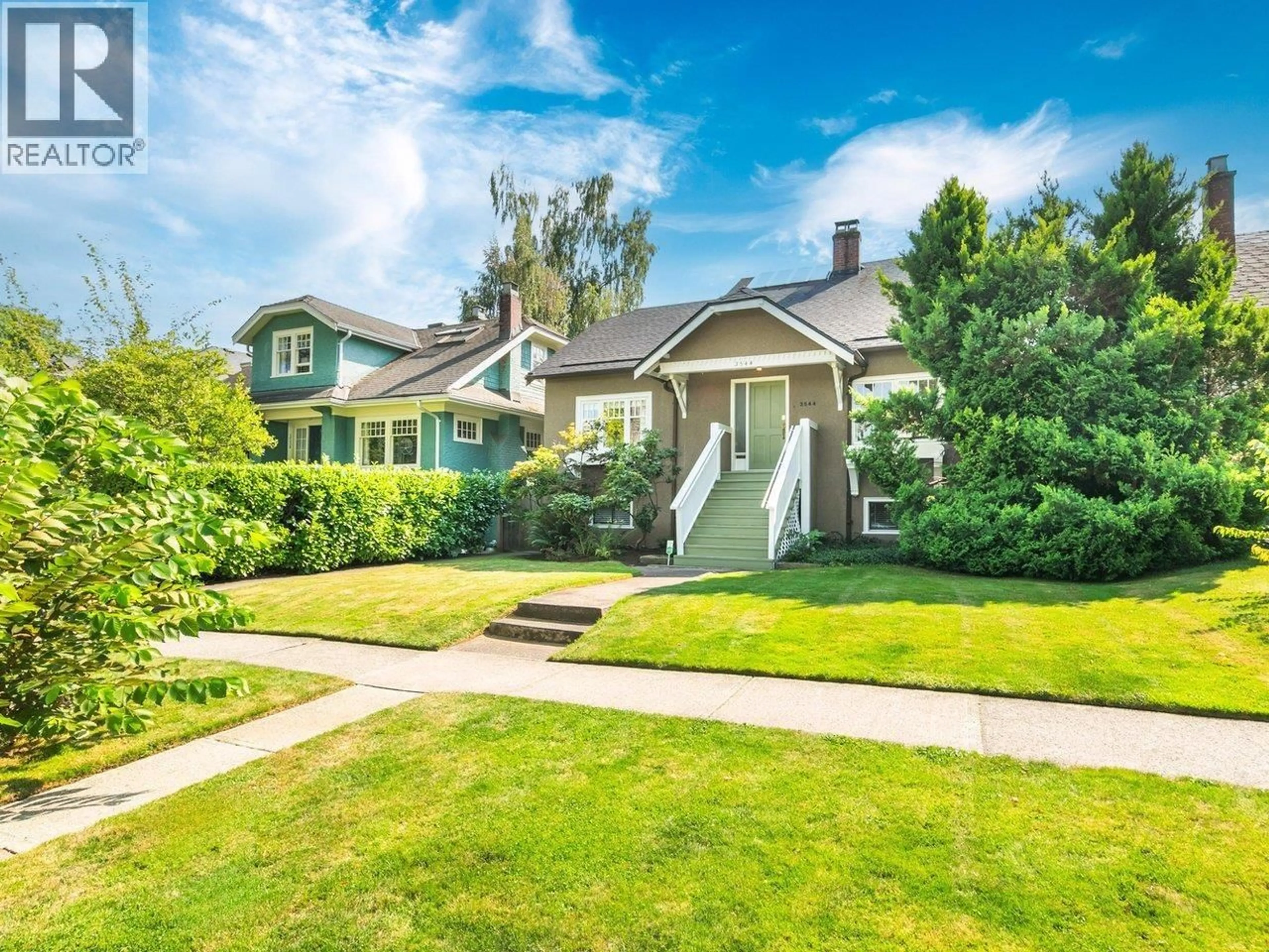 Home with vinyl exterior material, street for 3544 24TH AVENUE, Vancouver British Columbia V6S1L4