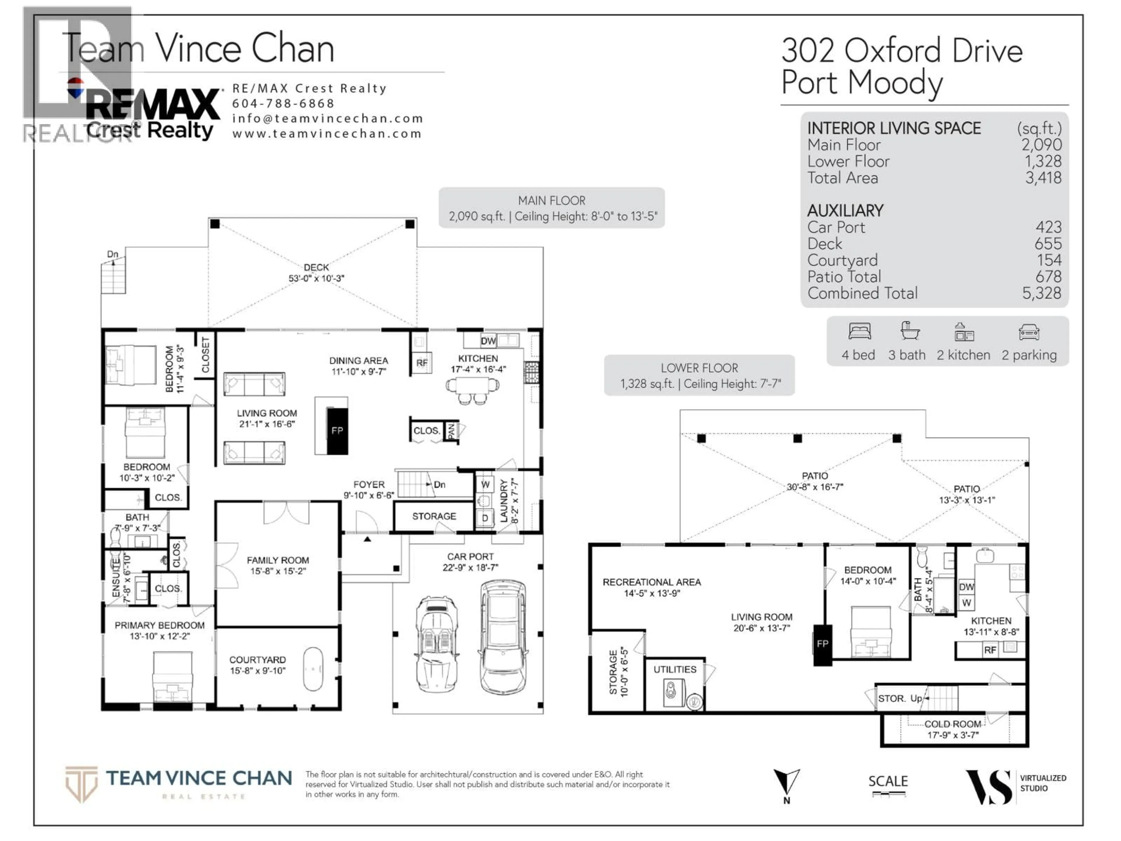 Floor plan for 302 OXFORD DRIVE, Port Moody British Columbia V3H1T2