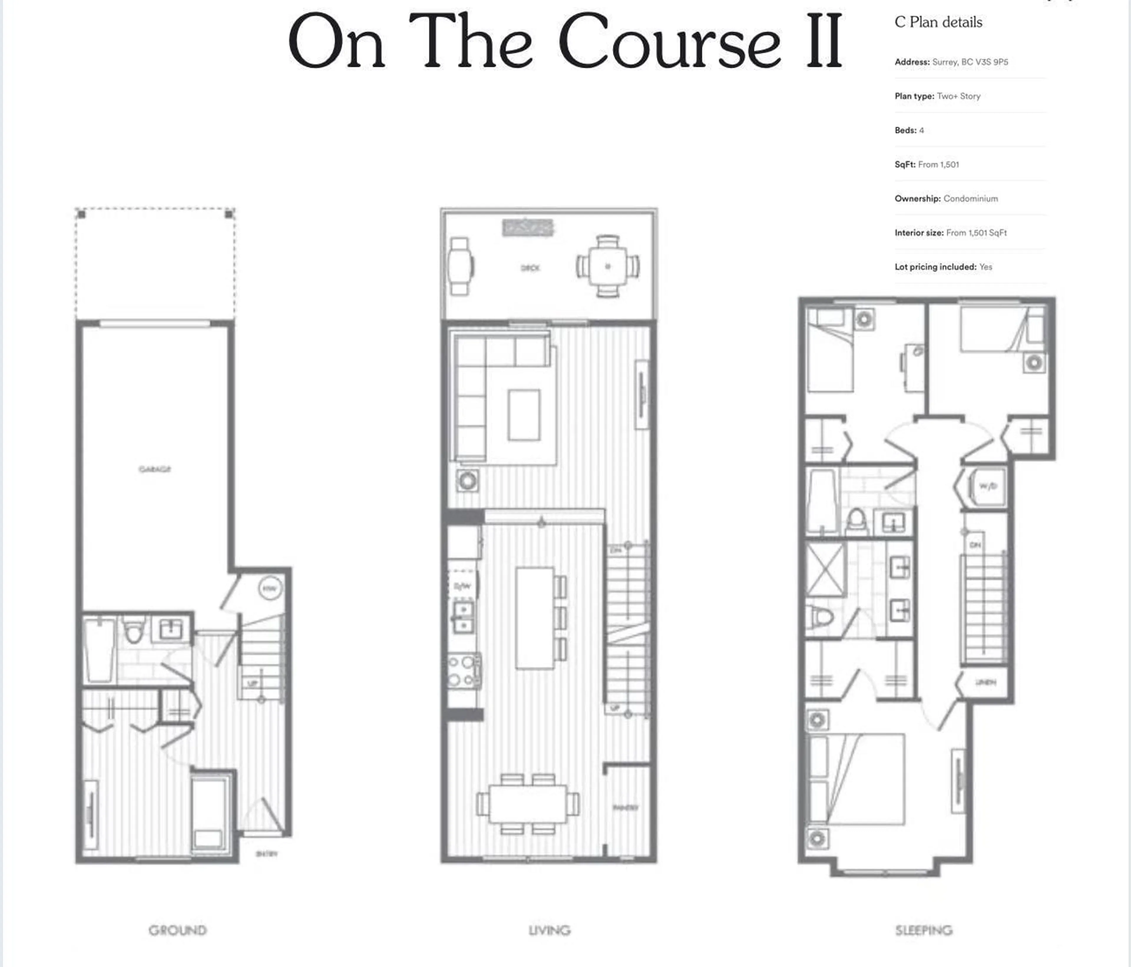 Floor plan for 15 - 277 171, Surrey British Columbia V3Z9P4