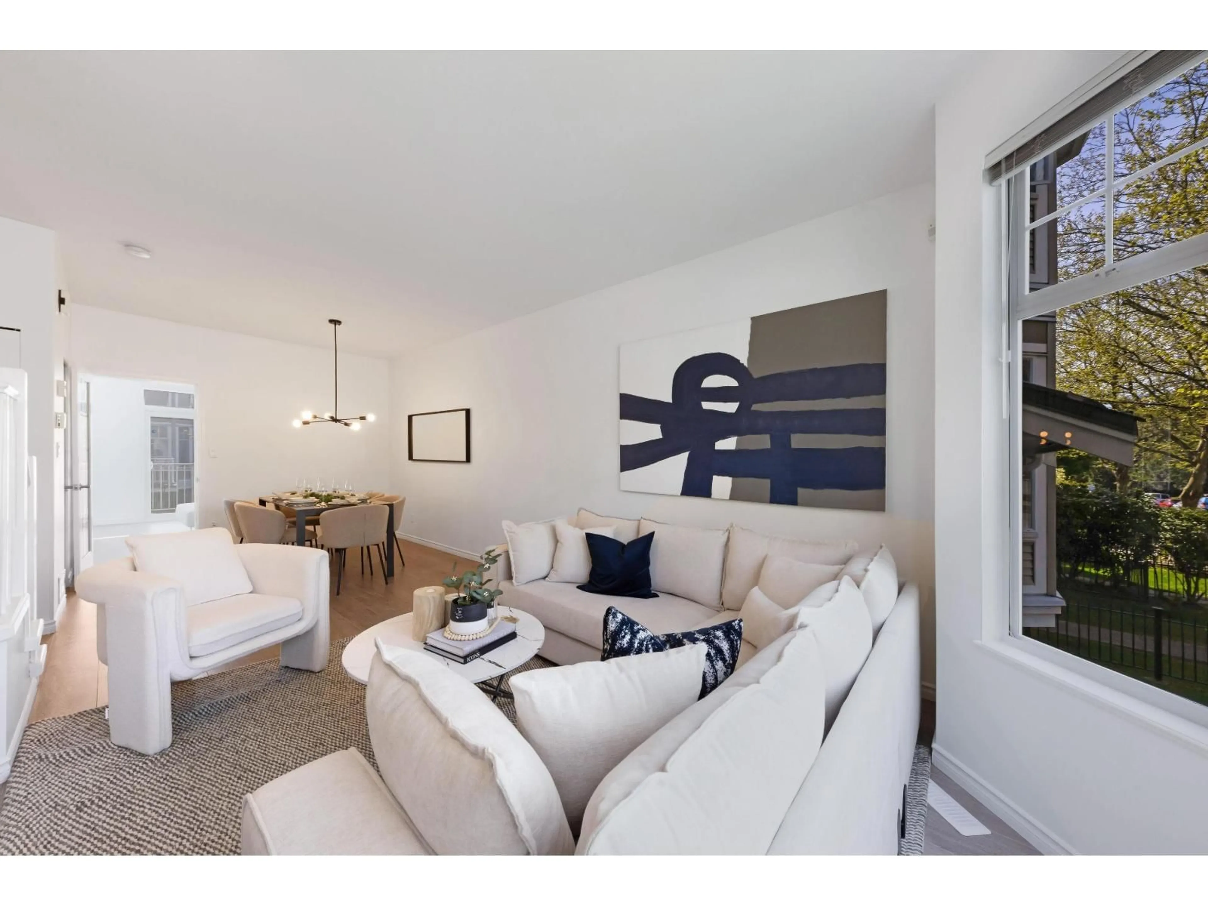 Living room with furniture, unknown for 6538 121, Surrey British Columbia V3W1C5