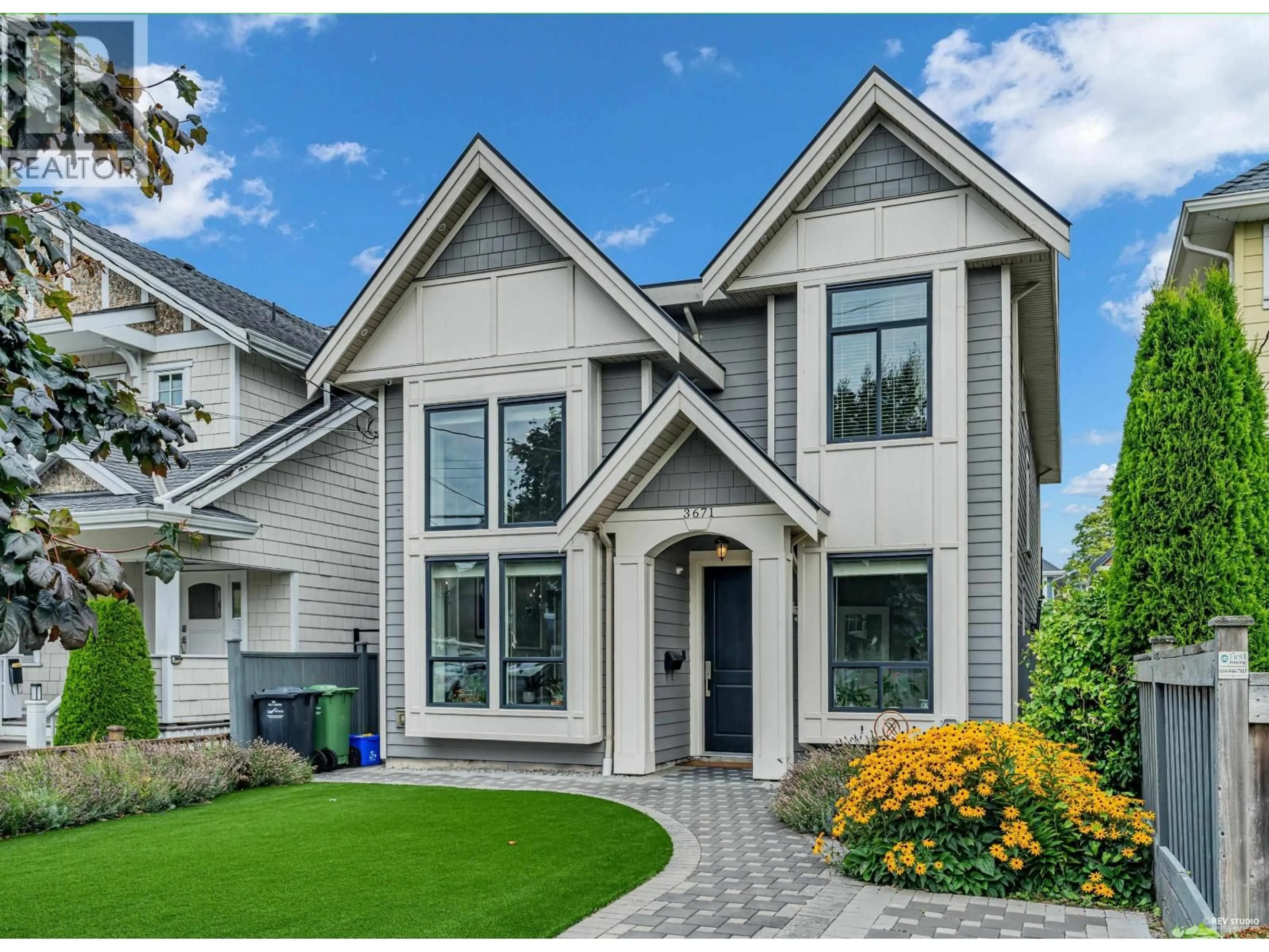 Home with vinyl exterior material, street for 3671 BROADWAY STREET, Richmond British Columbia V7E2X9