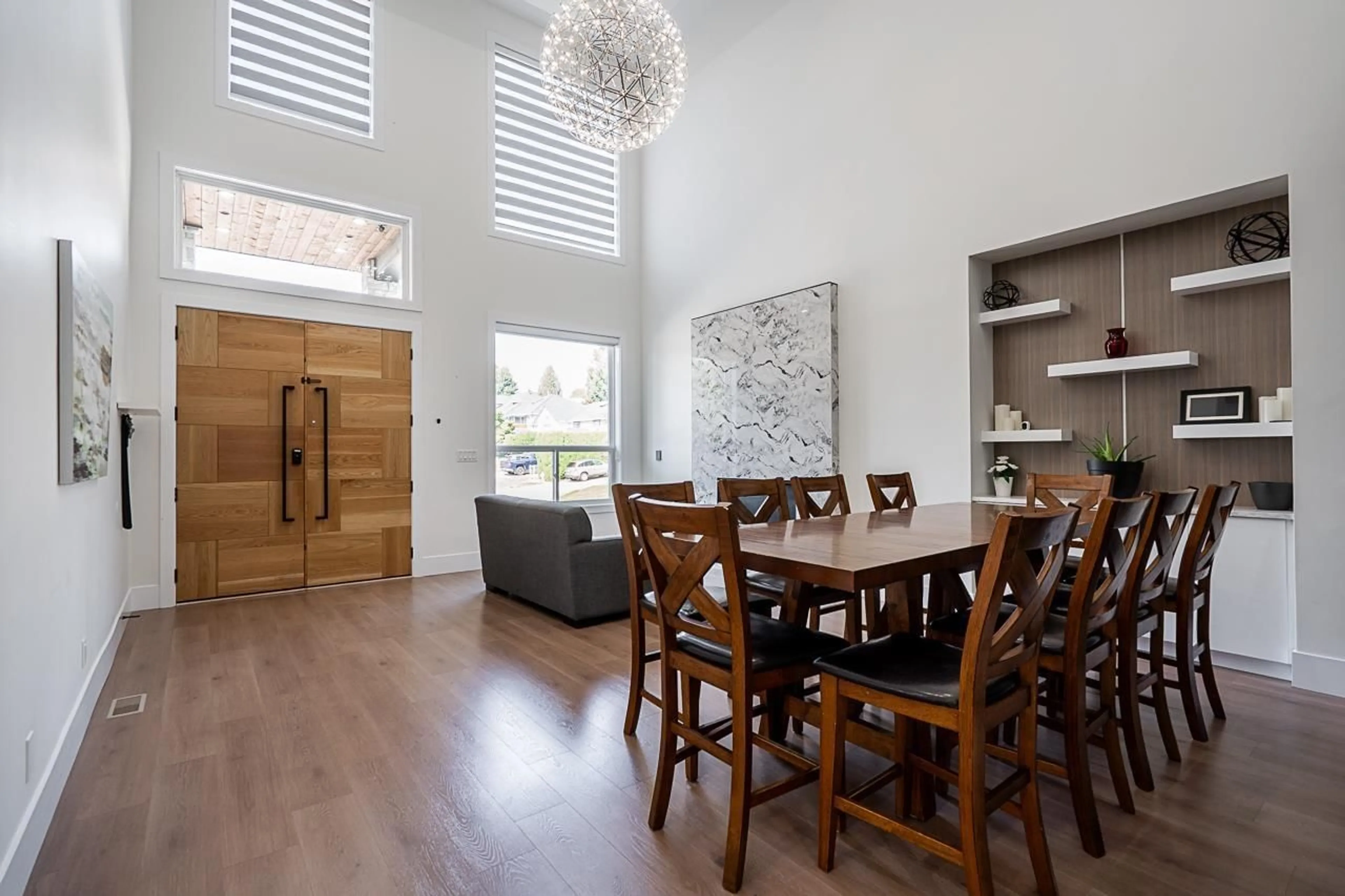 Dining room, wood/laminate floor for 8222 BOWYER, Mission British Columbia V2V6V9