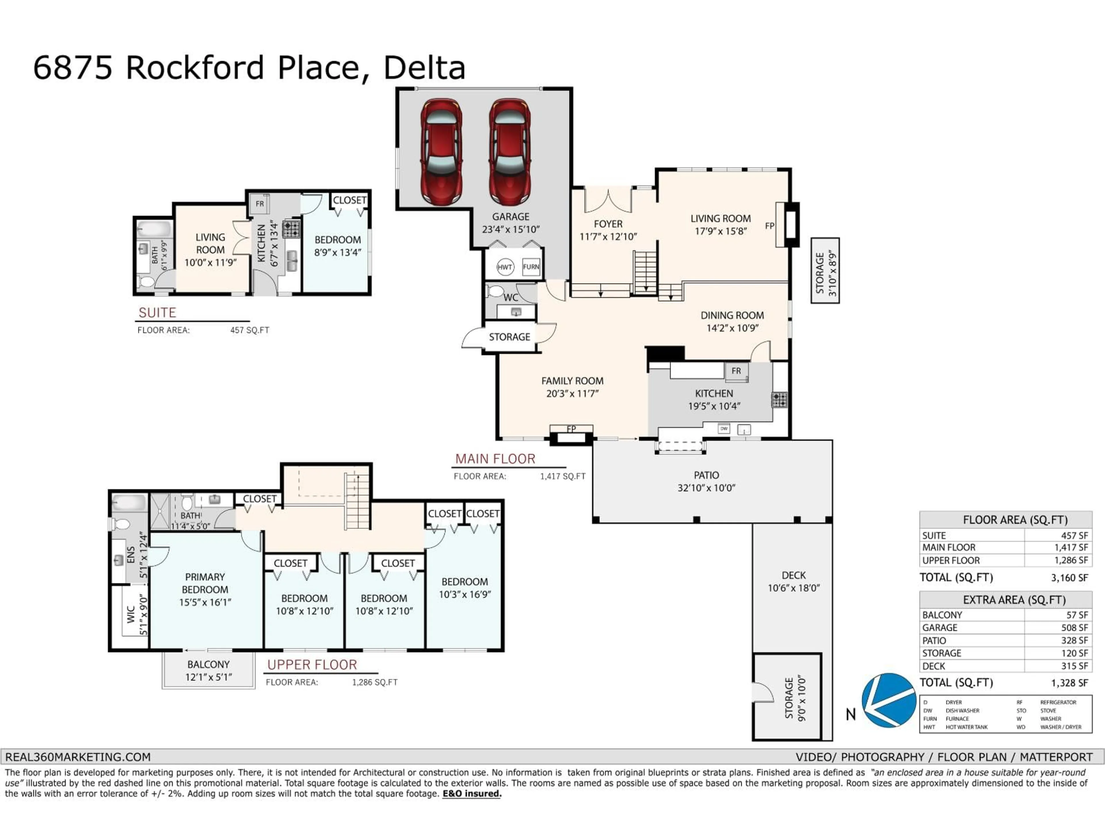 Floor plan for 6875 ROCKFORD, Delta British Columbia V4E2S5
