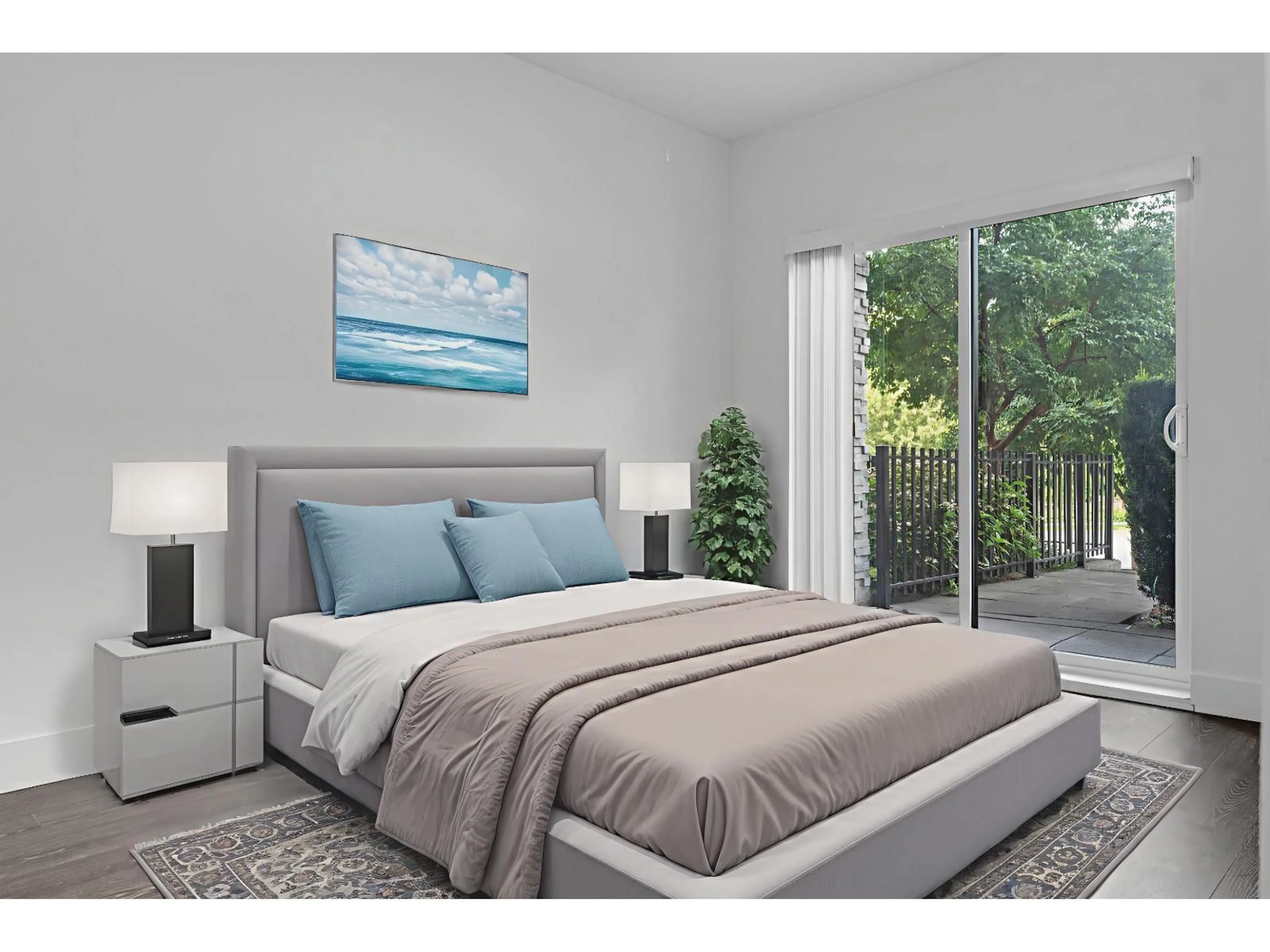 Bedroom with bed, unknown for 103 - 9983 BARNSTON, Surrey British Columbia V4N6T3