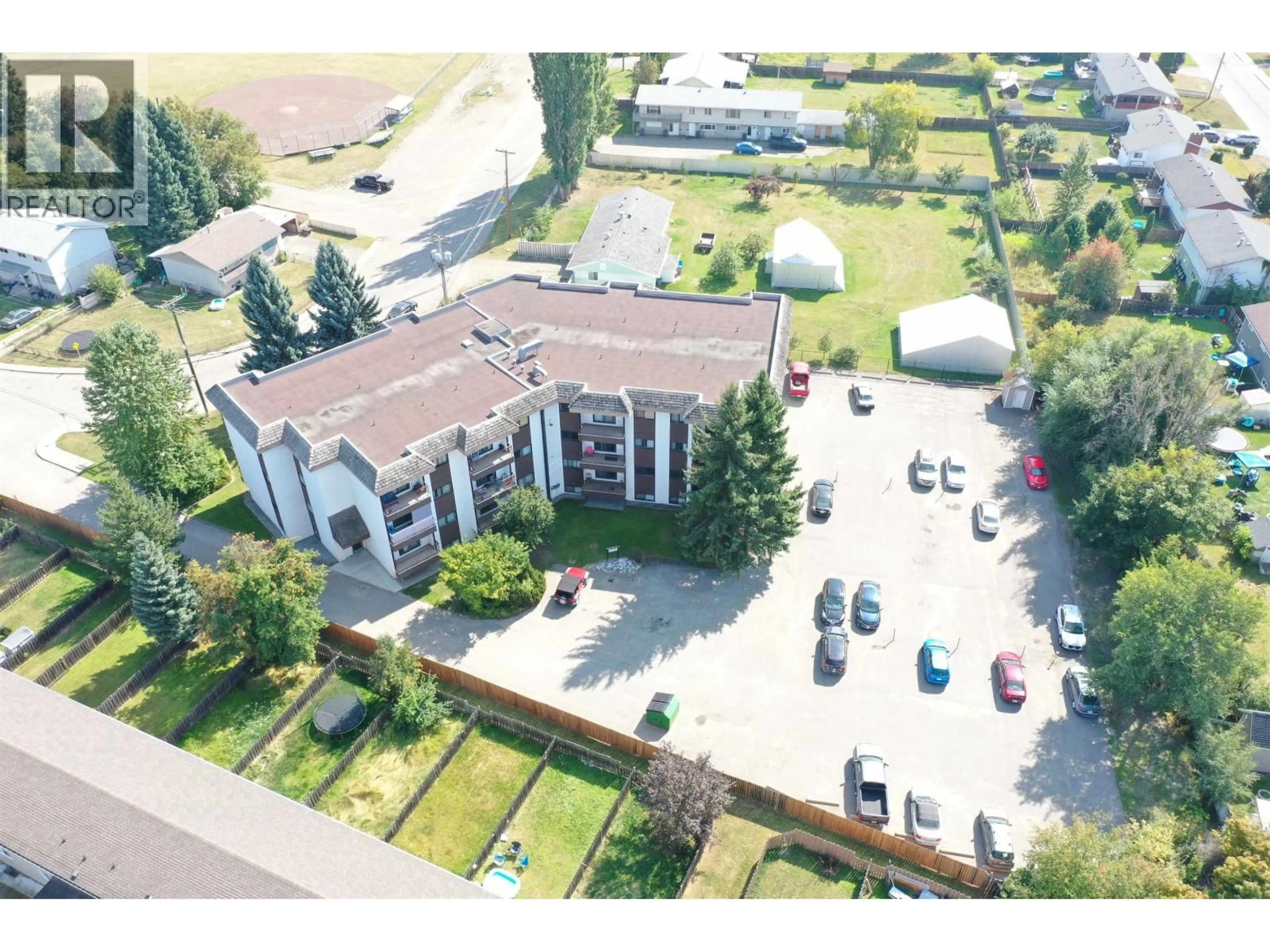 A pic from outside/outdoor area/front of a property/back of a property/a pic from drone, unknown for 209 - 398 RODDIS DRIVE, Quesnel British Columbia V2J1A6