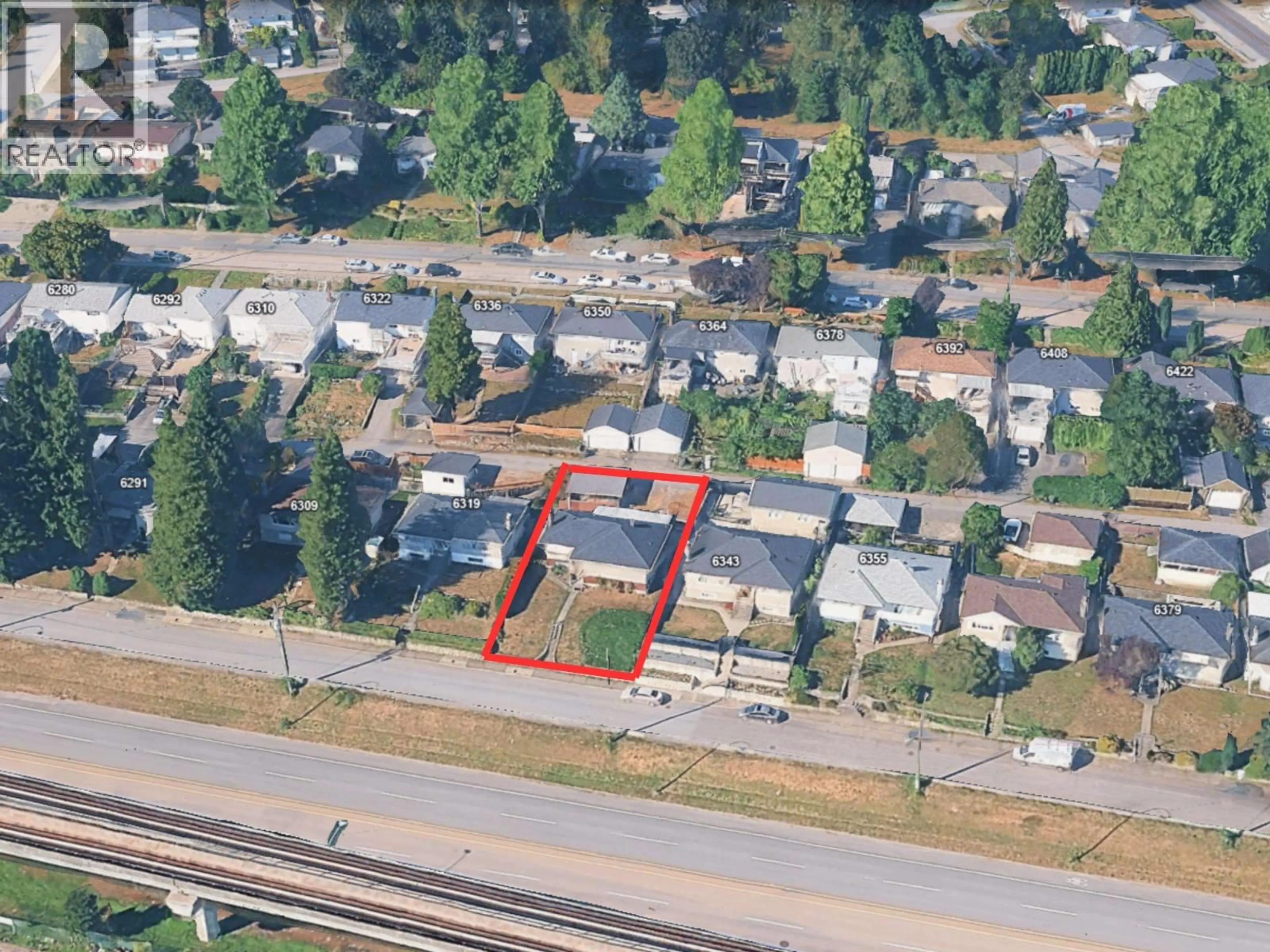 A pic from outside/outdoor area/front of a property/back of a property/a pic from drone, street for 6331 LOUGHEED HIGHWAY, Burnaby British Columbia V5B3A1