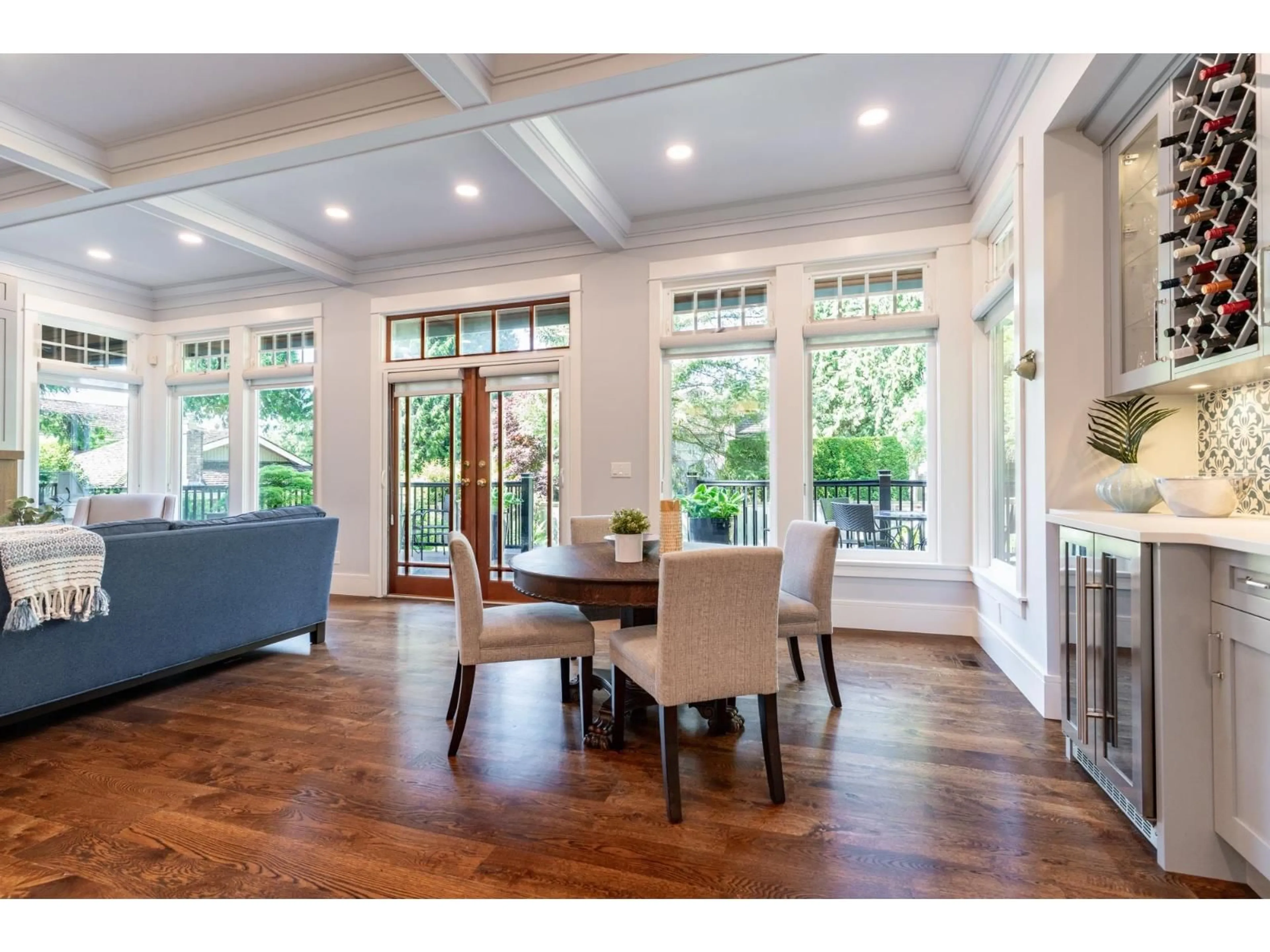 Dining room, wood/laminate floor for 12677 24, Surrey British Columbia V4A2E7