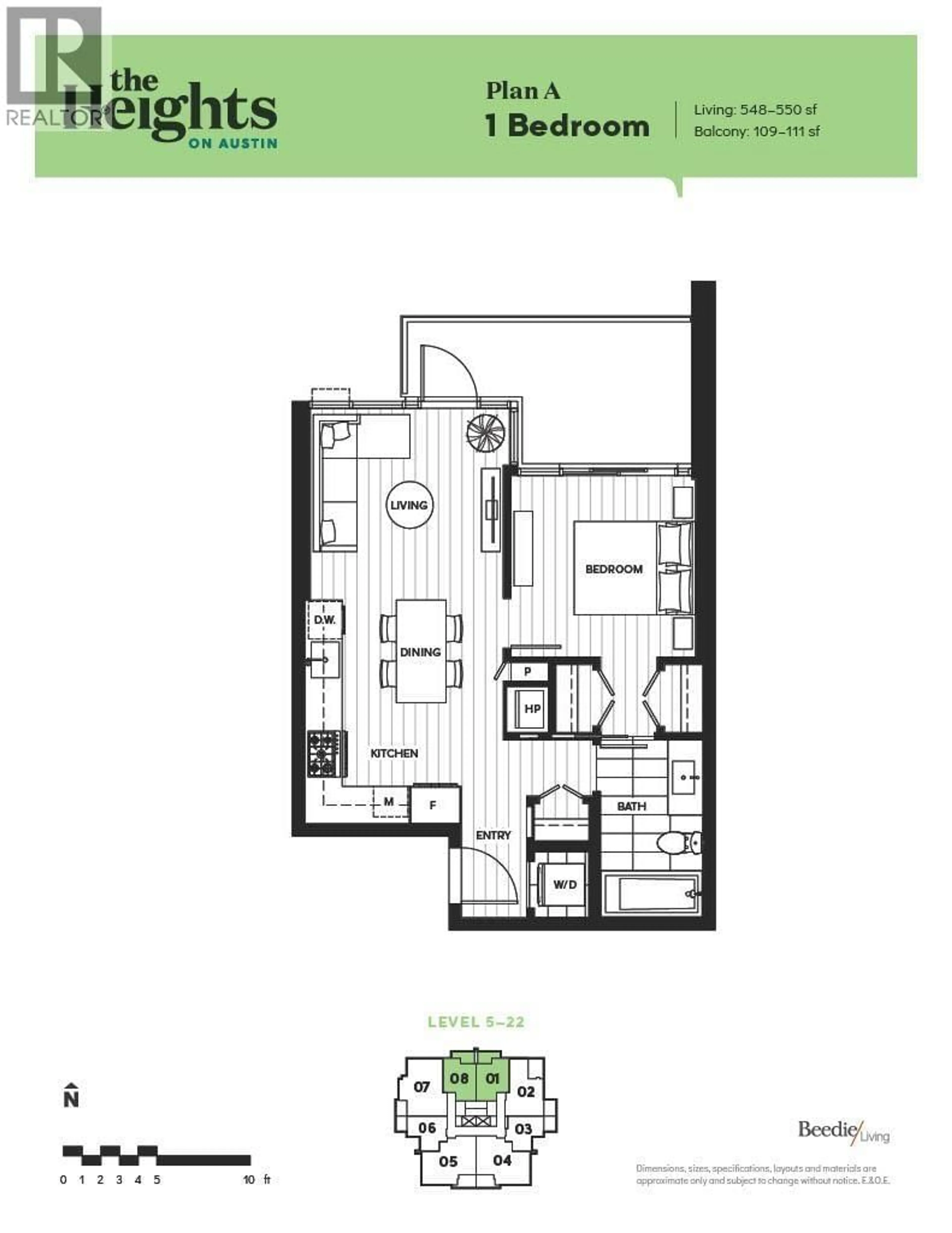 Floor plan for 1508 - 1045 AUSTIN AVENUE, Coquitlam British Columbia V3K0G9
