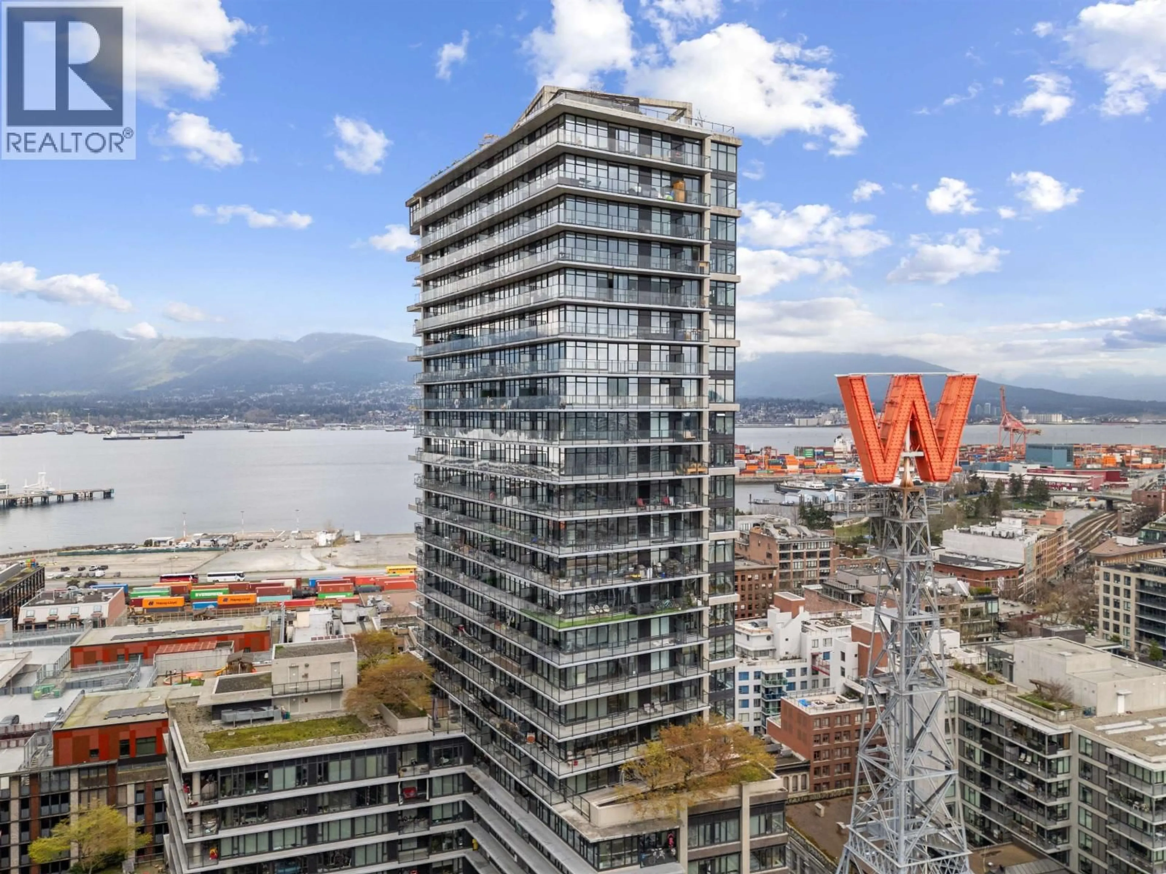 A pic from outside/outdoor area/front of a property/back of a property/a pic from drone, city buildings view from balcony for 1407 - 108 CORDOVA STREET, Vancouver British Columbia V6B0G5