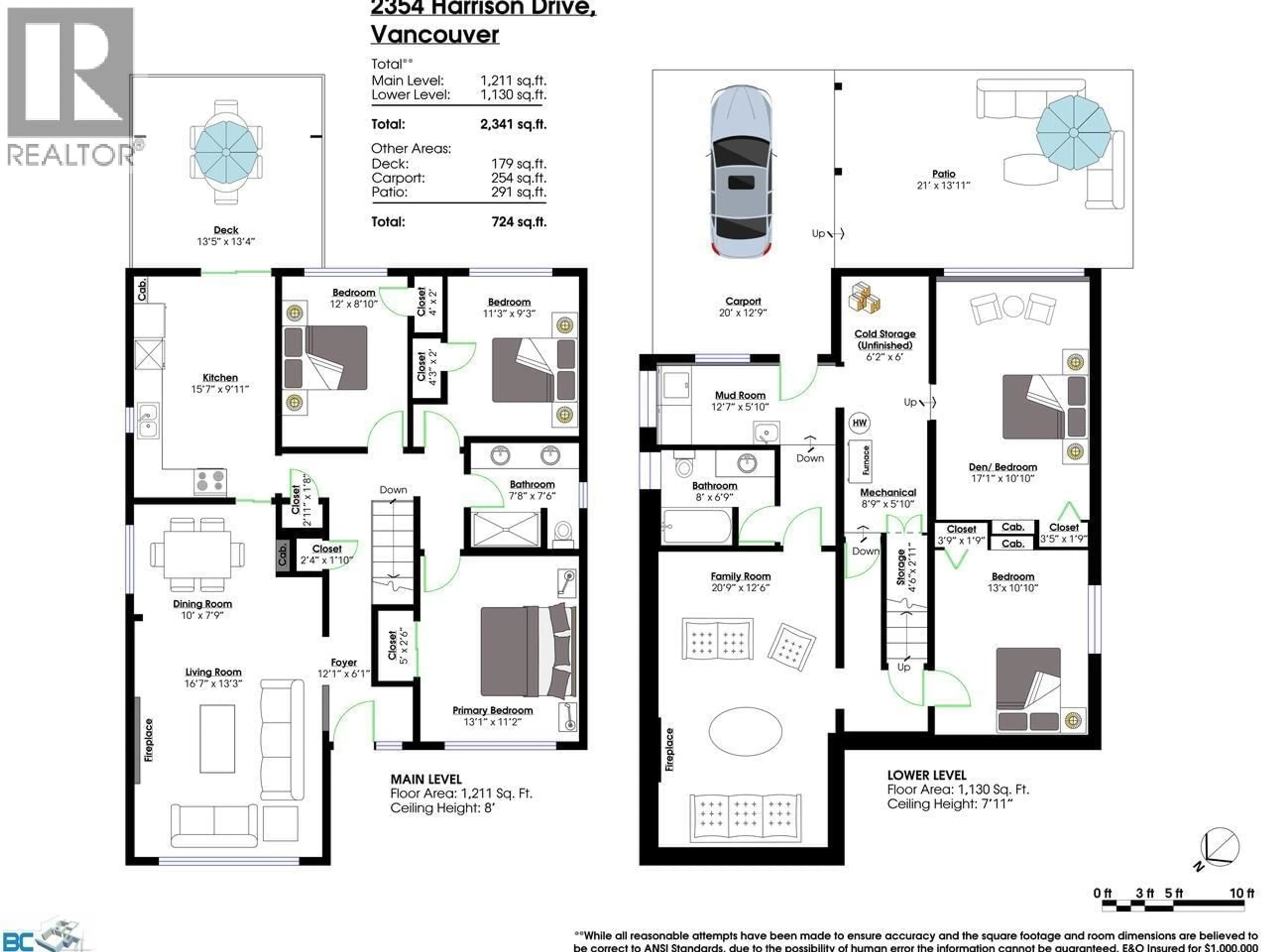 Floor plan for 2354 HARRISON DRIVE, Vancouver British Columbia V5P2P8