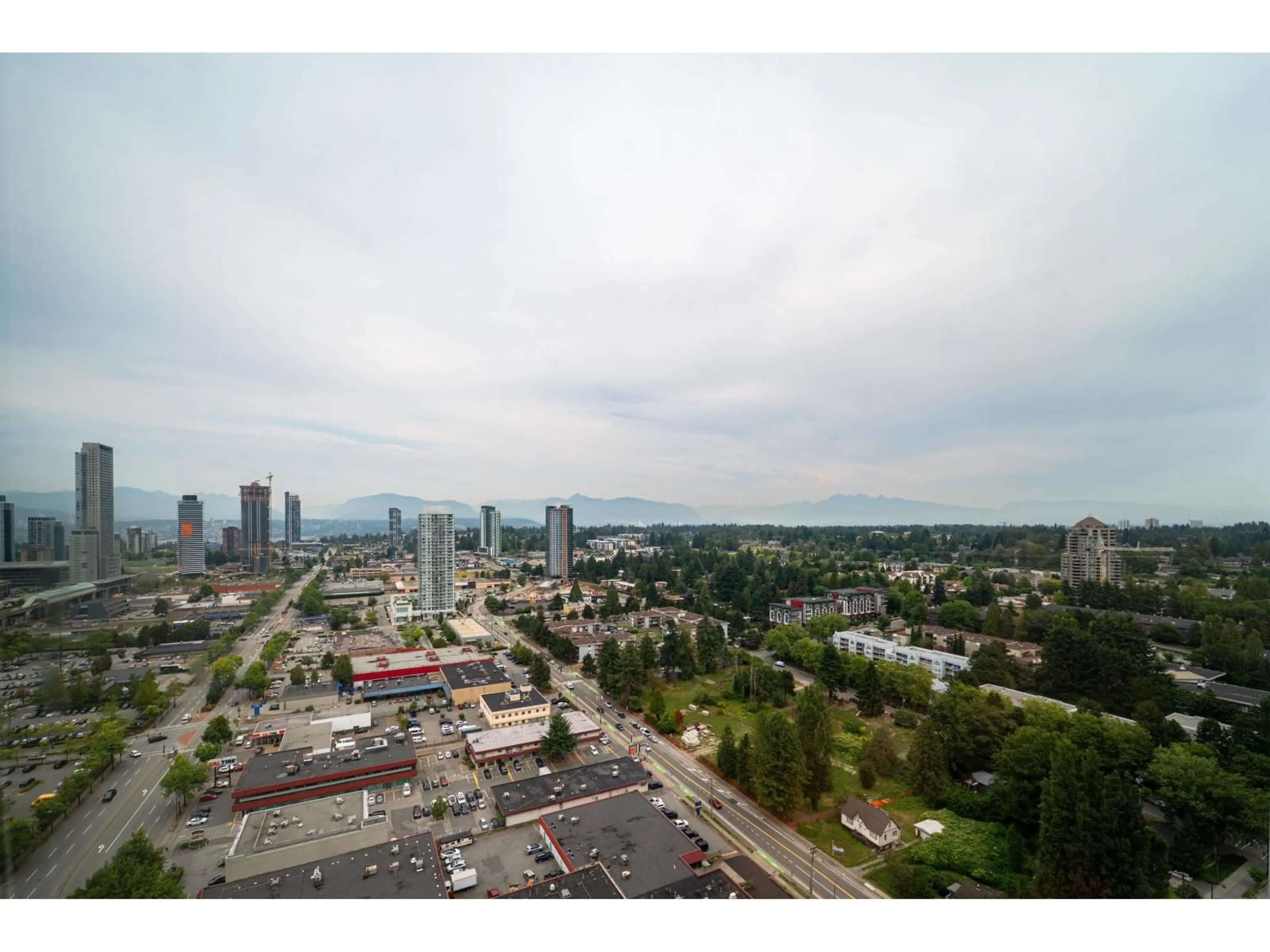 A pic from outside/outdoor area/front of a property/back of a property/a pic from drone, city buildings view from balcony for 3105 - 13618 100, Surrey British Columbia V3T0A8