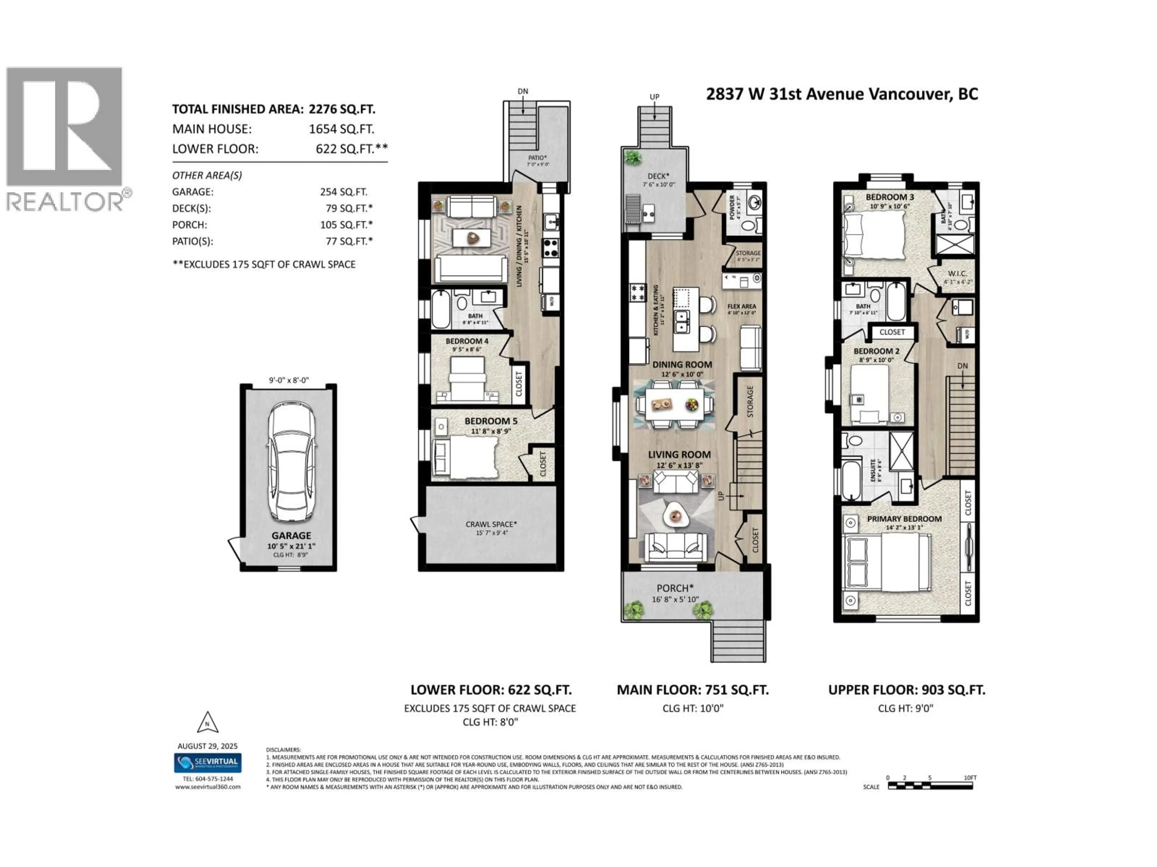 Floor plan for 2837 31ST AVENUE, Vancouver British Columbia V6L2A3