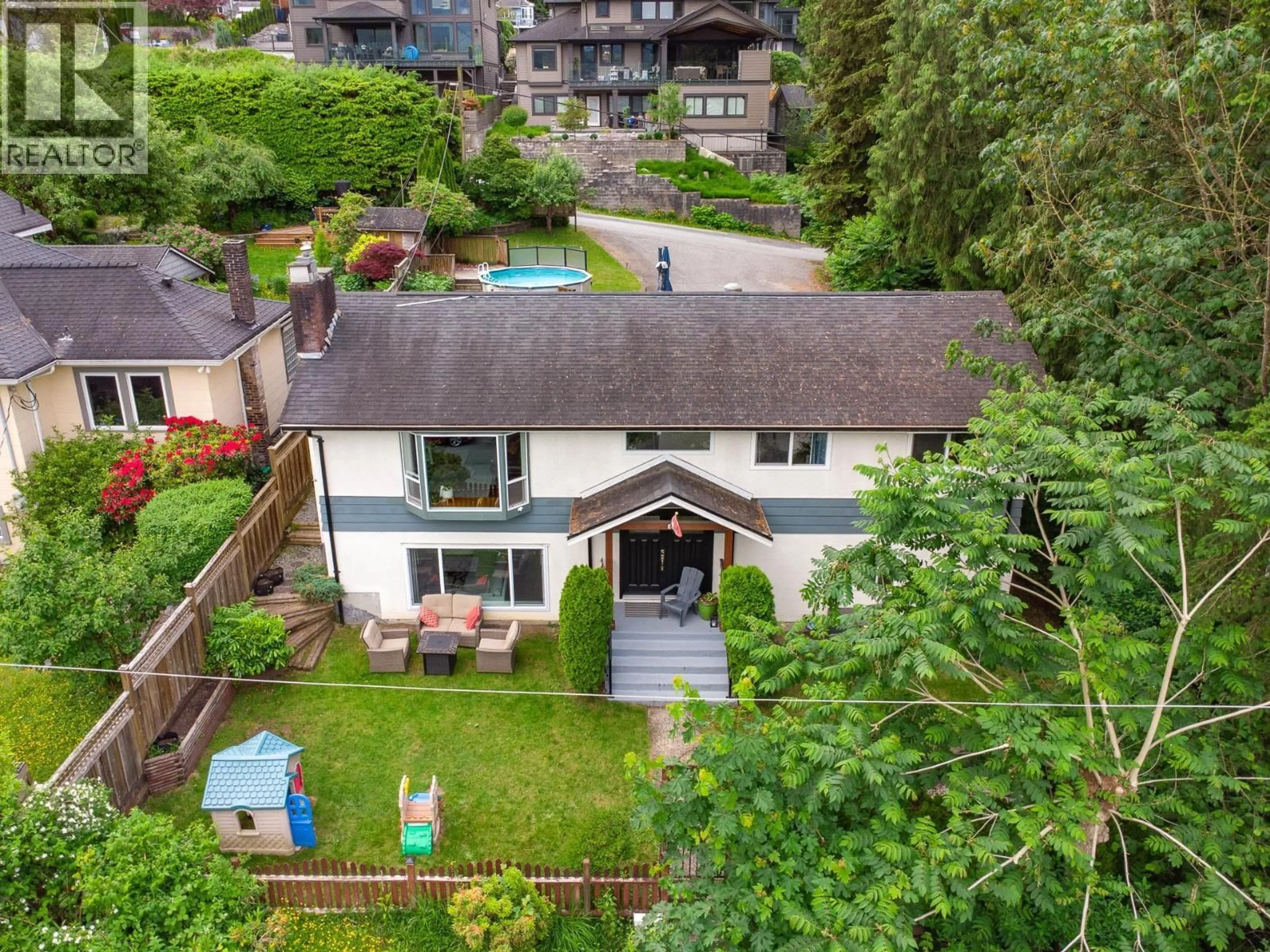 A pic from outside/outdoor area/front of a property/back of a property/a pic from drone, street for 2317 ST GEORGE STREET, Port Moody British Columbia V3H2G3